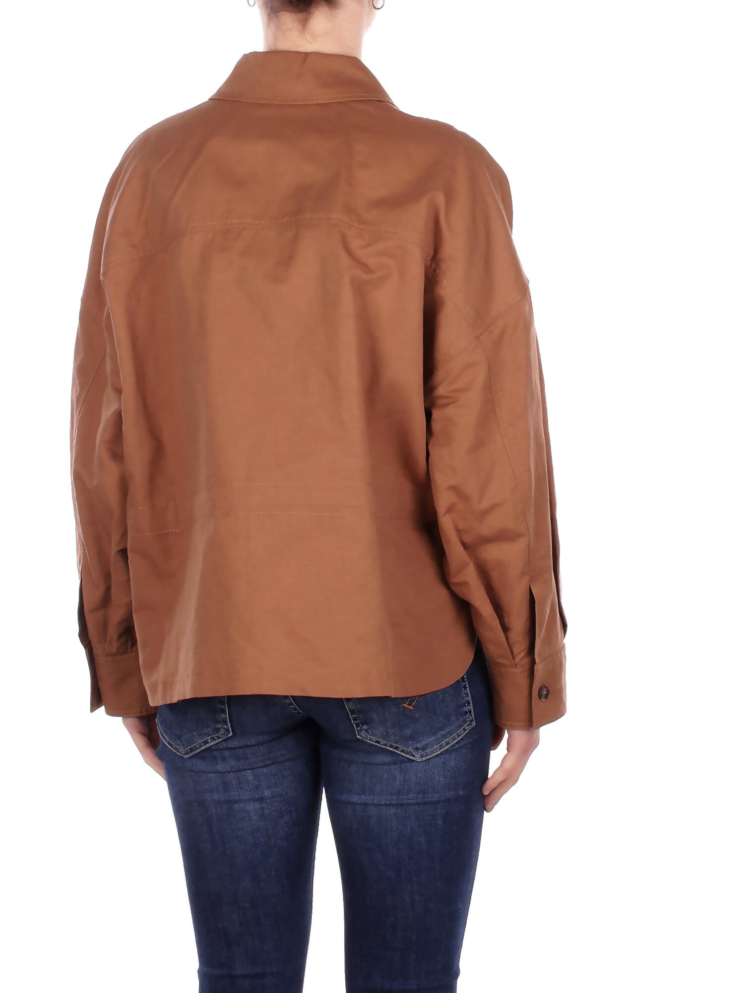 Image of MAX MARA Donna Giacca 2615041082600 002 Wkd vettura Cuoio