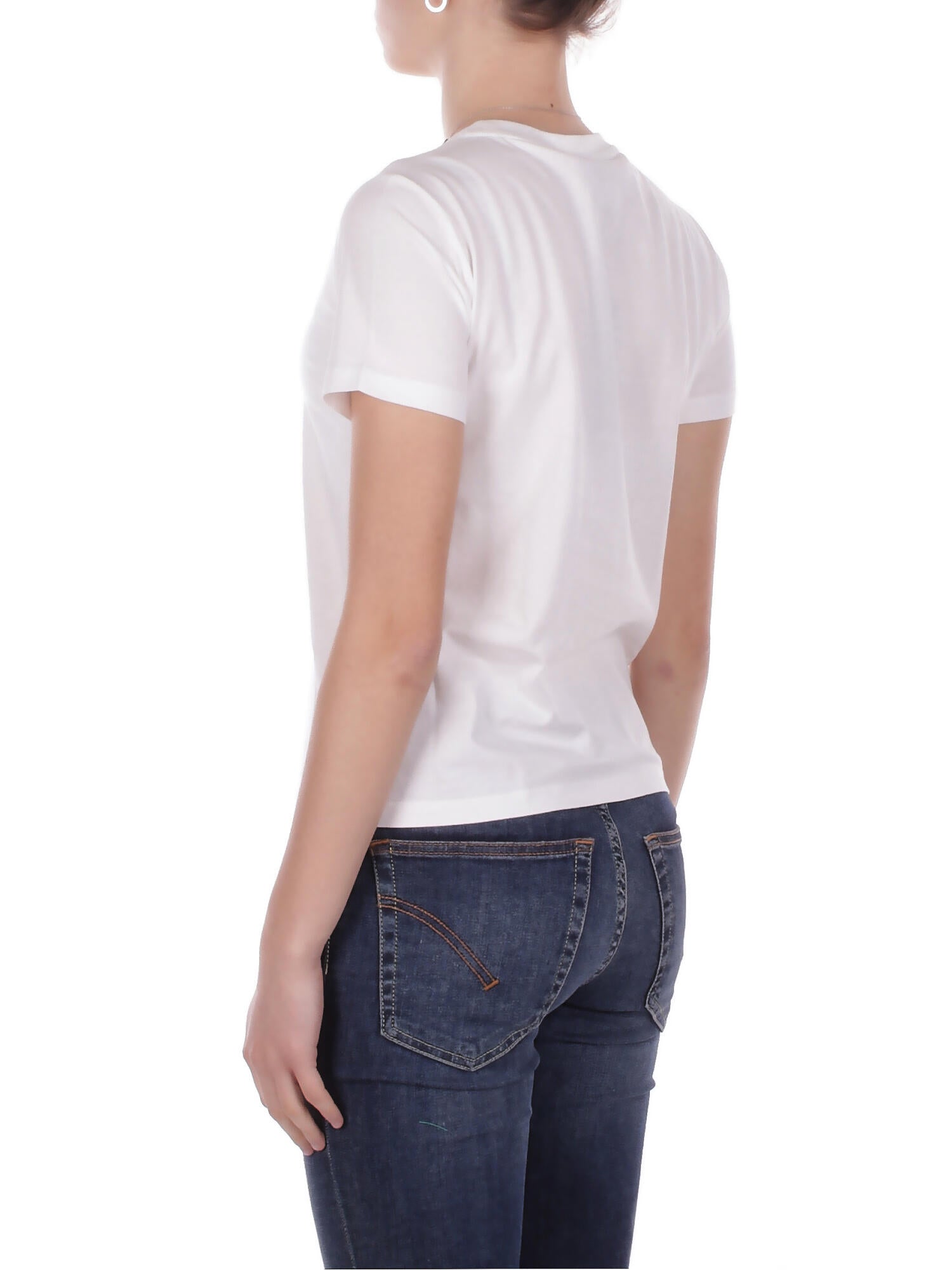 Image of PINKO Donna T-shirt 107094A3C7 ZR2 Fidenza t-shirt jersey logo Bianco rosso