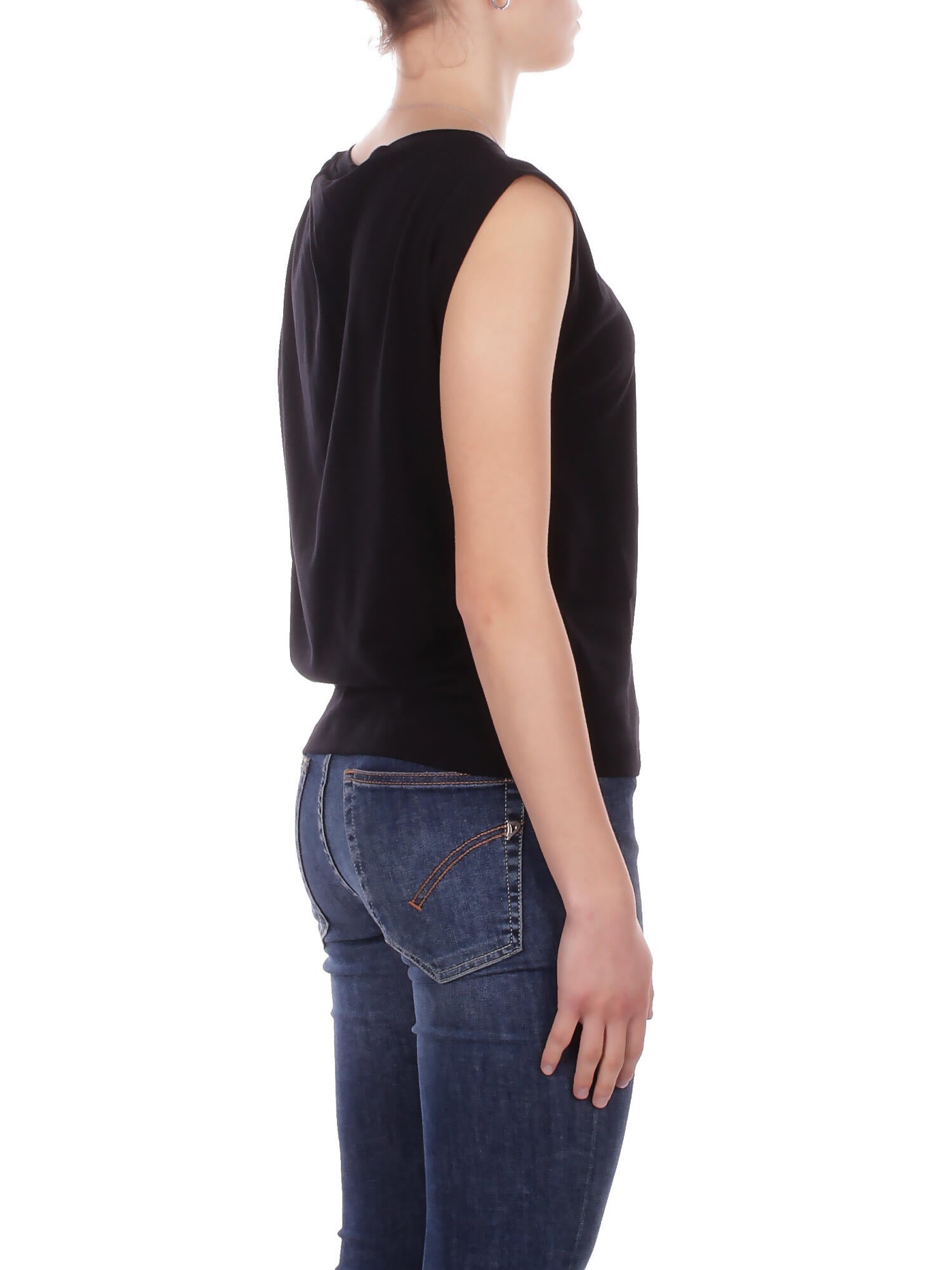 PINKO Donna Maglia 106478A35D Z99 Melody maglia jersey cotone Nero