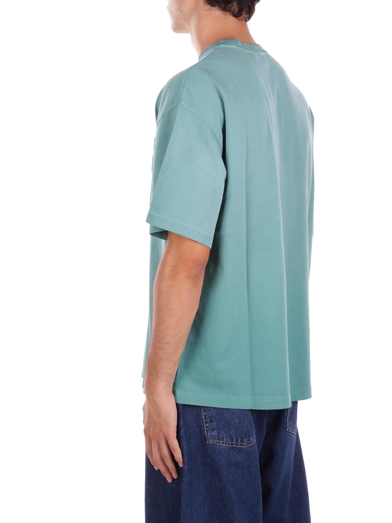 Image of CARHARTT WIP Uomo T-shirt I035140 2ZU5F S/s hudson pocket t-shirt Verdino