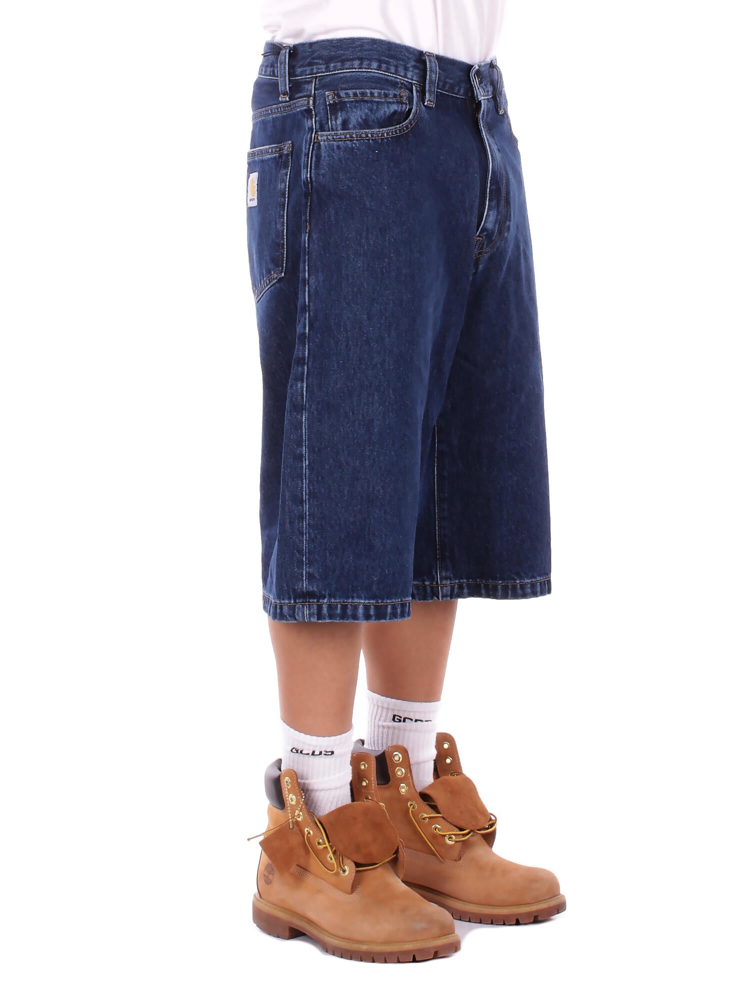 Image of CARHARTT WIP Uomo Shorts I036587 0106 Langdon short smith denim Blu denim