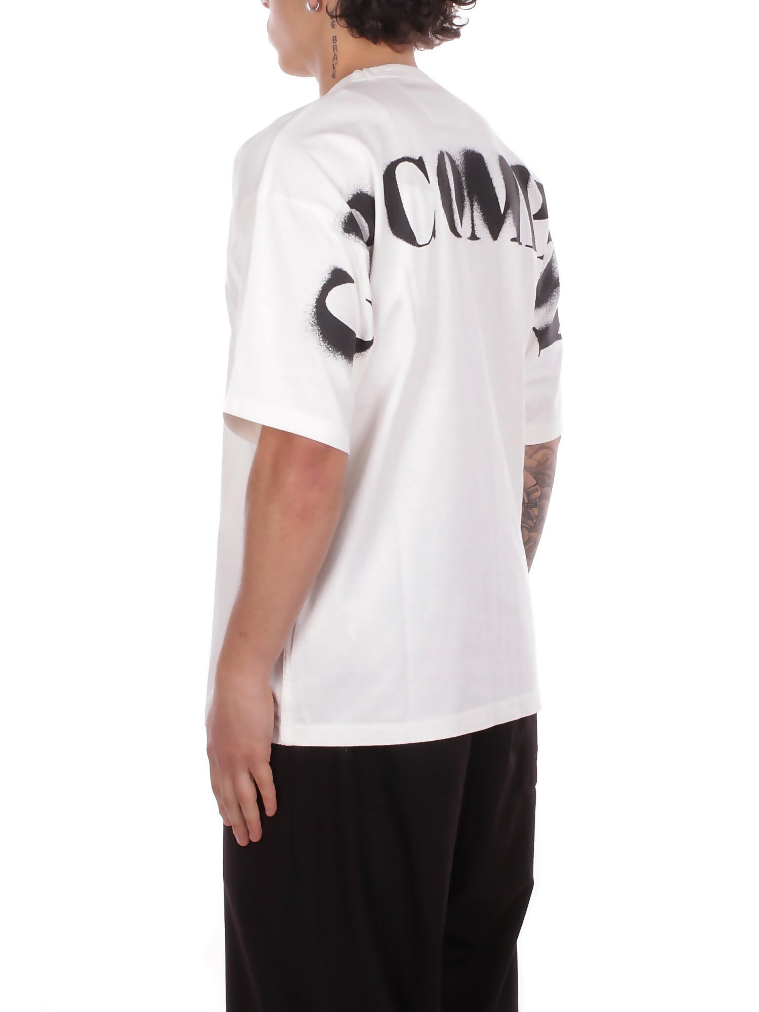 CP COMPANY Uomo T-shirt 20CMTS213A006057O 103 T-shirts short sleeve in 1020 Gauze white