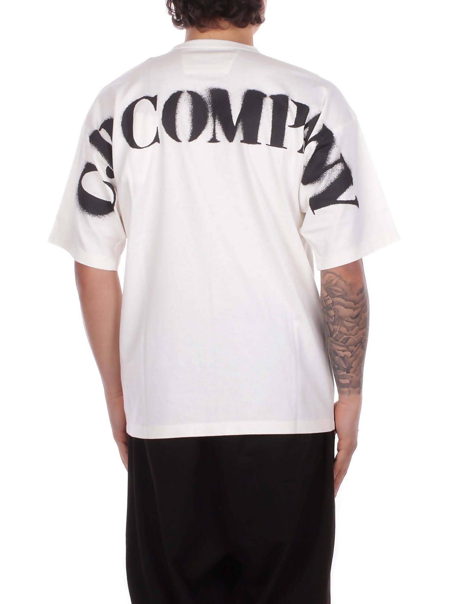 Image of CP COMPANY Uomo T-shirt 20CMTS213A006057O 103 T-shirts short sleeve in 1020 Gauze white