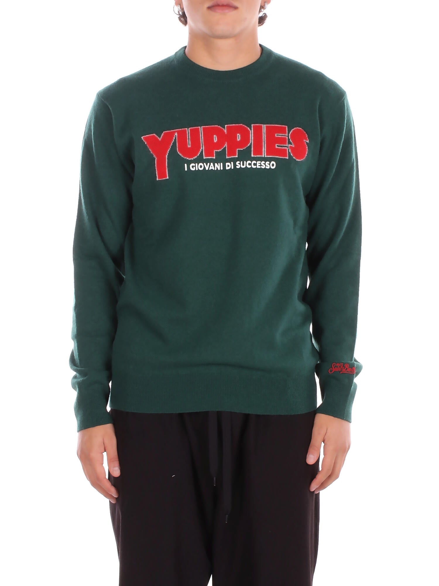 Image of MC2 SAINT BARTH Uomo Maglia HER0005 03428I 51 Heron light yuppies Verde