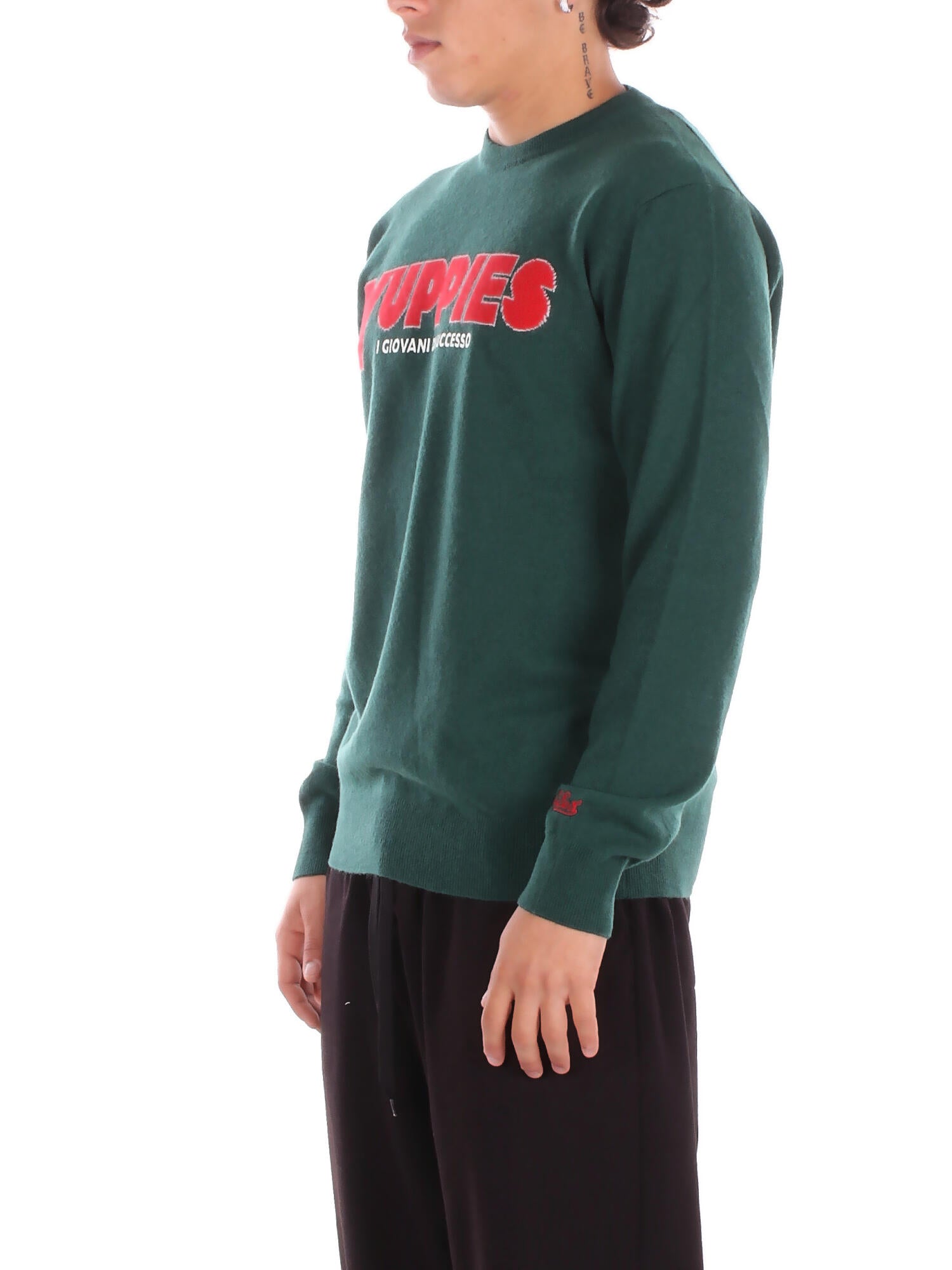 Image of MC2 SAINT BARTH Uomo Maglia HER0005 03428I 51 Heron light yuppies Verde