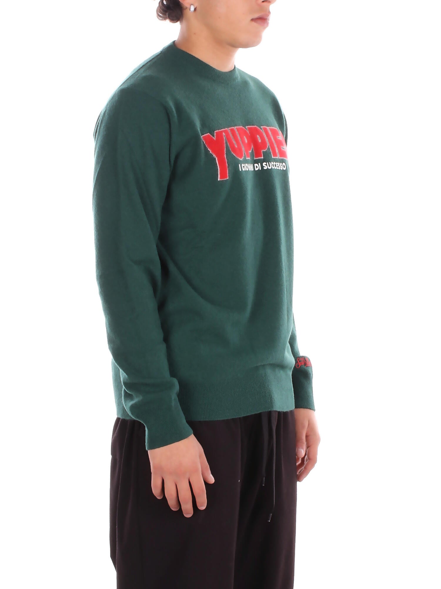 Image of MC2 SAINT BARTH Uomo Maglia HER0005 03428I 51 Heron light yuppies Verde