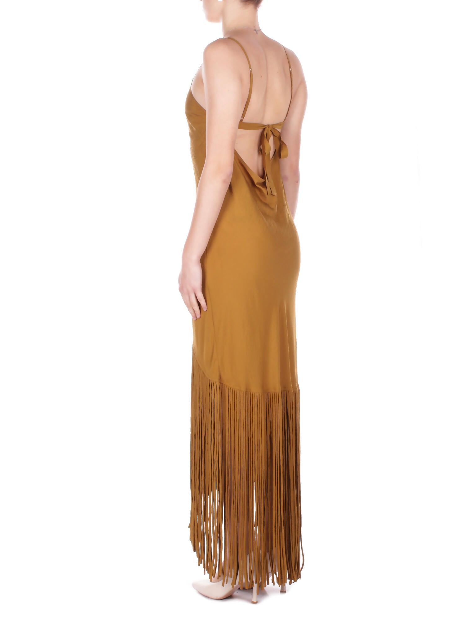 Image of PINKO Donna Abito 106825A3AY L25 Badia abito tela viscosa Bronzo