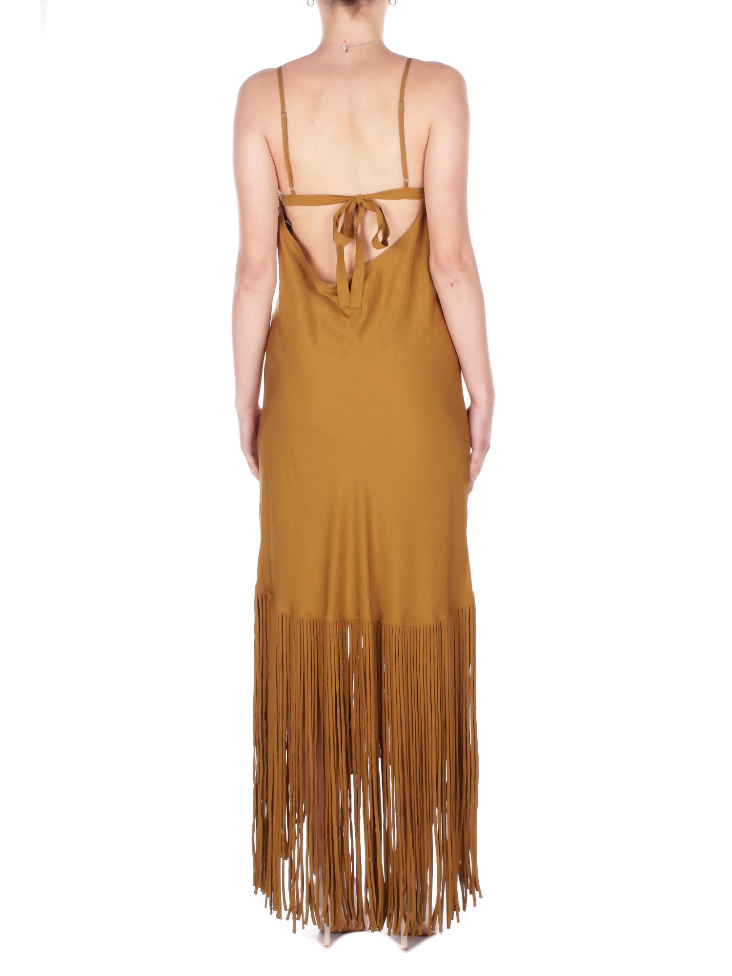 Image of PINKO Donna Abito 106825A3AY L25 Badia abito tela viscosa Bronzo