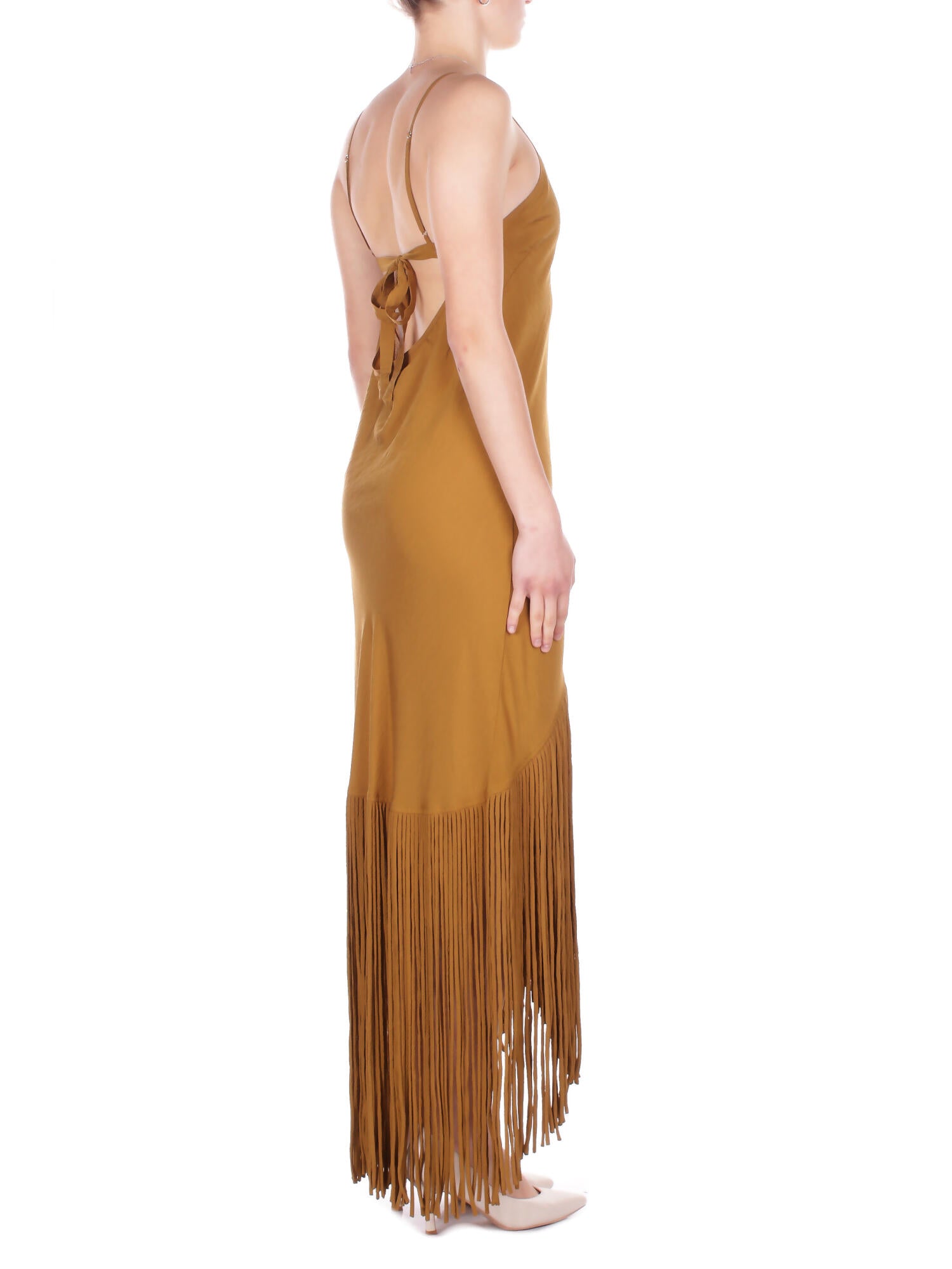 Image of PINKO Donna Abito 106825A3AY L25 Badia abito tela viscosa Bronzo