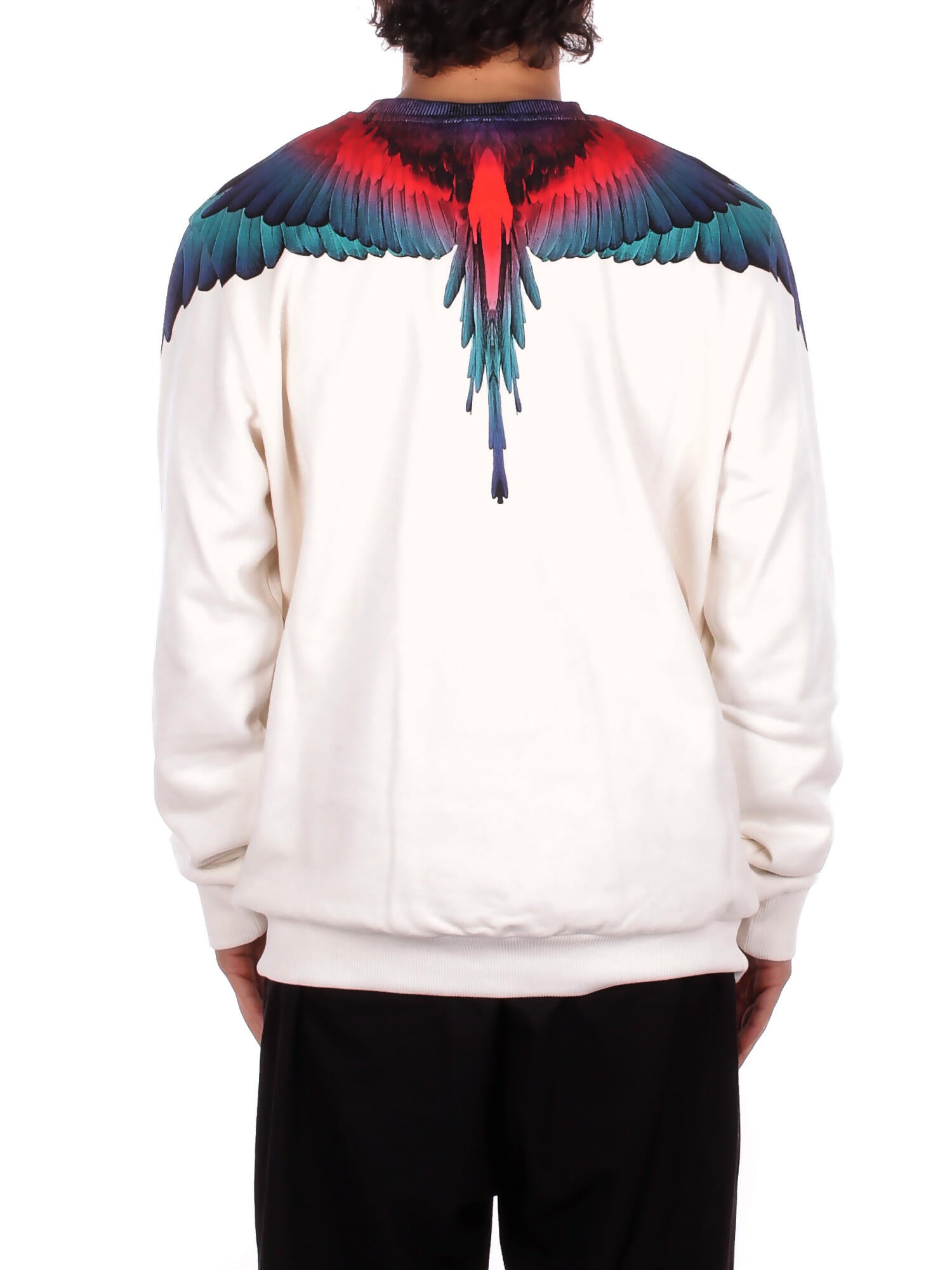 Image of MARCELO BURLON COUNTY OF MILAN Uomo Felpa S6CMMASW028 412 Sweatshirt man Coconut