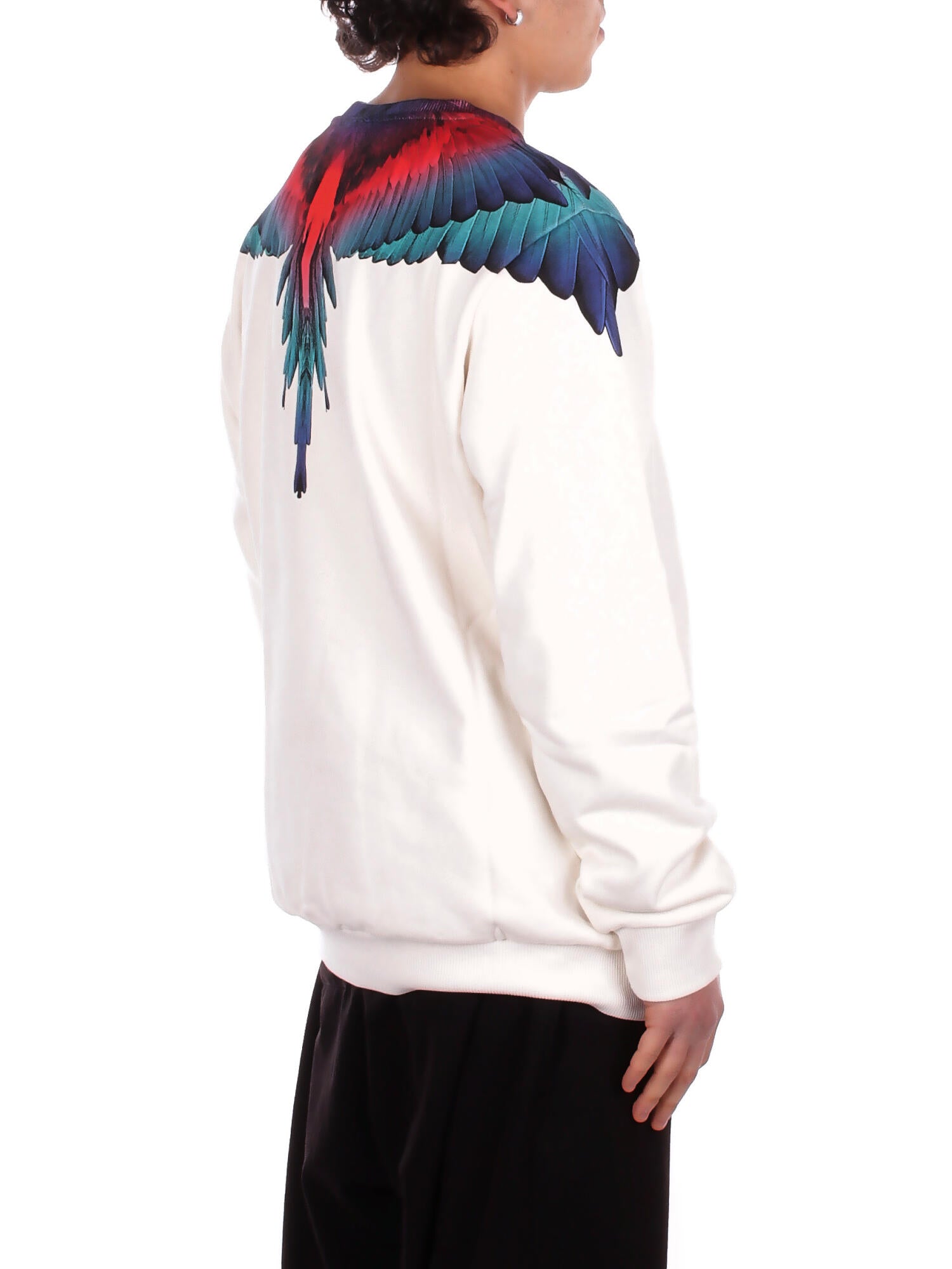 Image of MARCELO BURLON COUNTY OF MILAN Uomo Felpa S6CMMASW028 412 Sweatshirt man Coconut