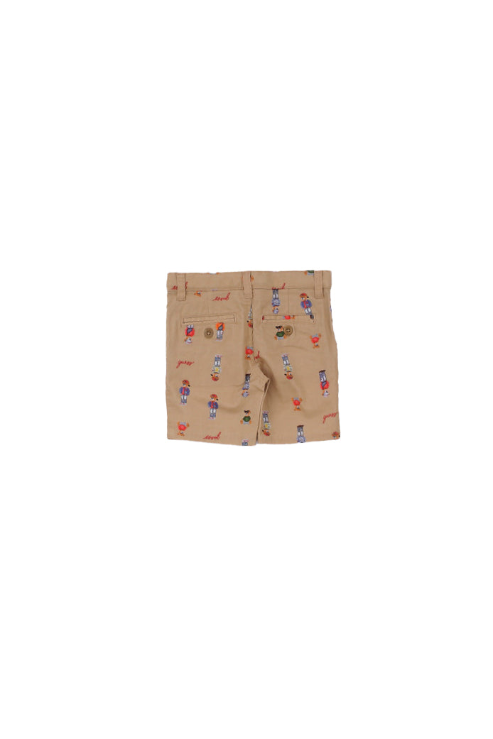 GUESS Bambino Pantaloncino N5RD01 WFY91 G1V2 Gabardine shorts Beige