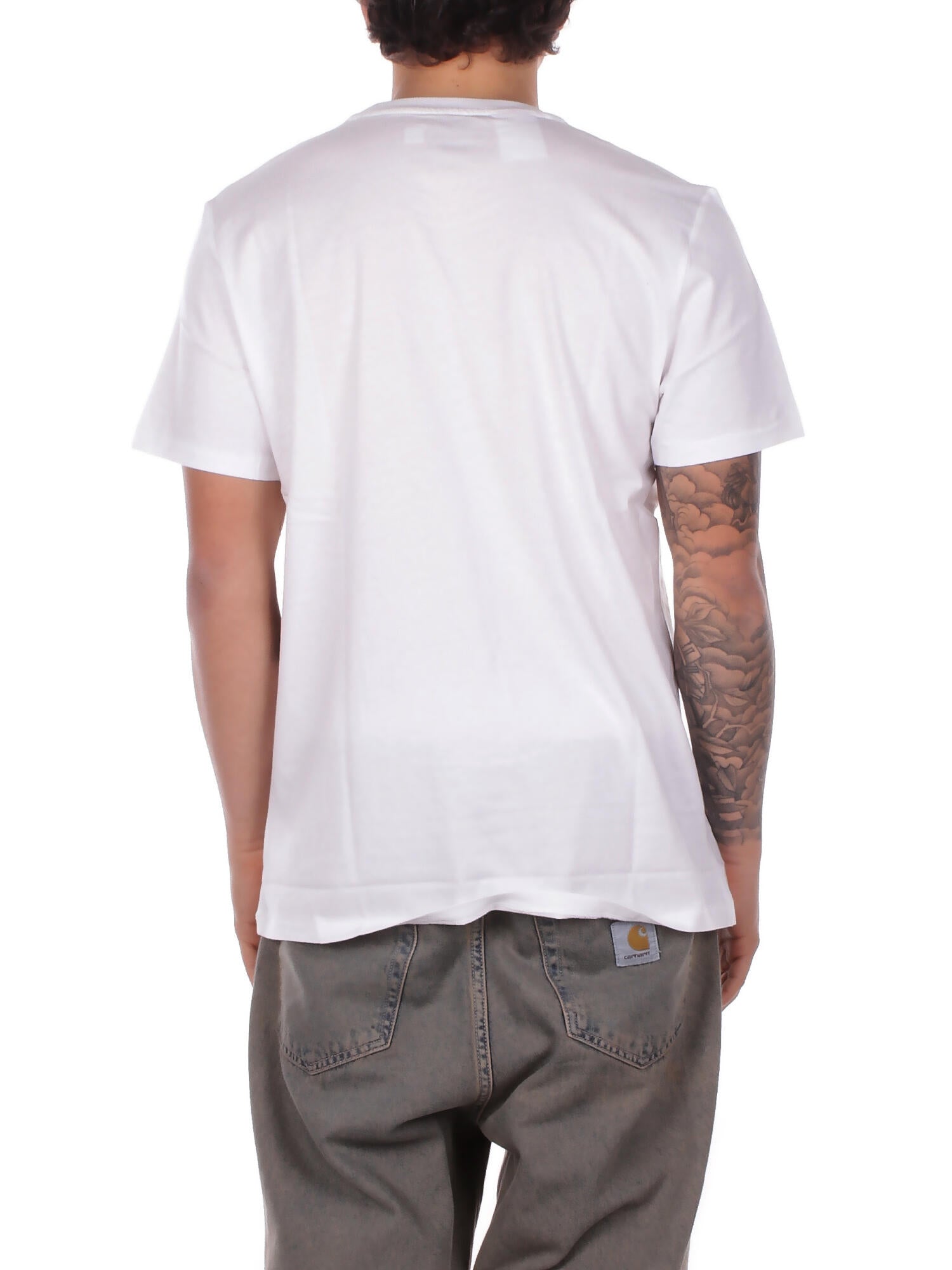 Image of RALPH LAUREN Uomo T-shirt 714844756 005 S\s crew sleep top White navy