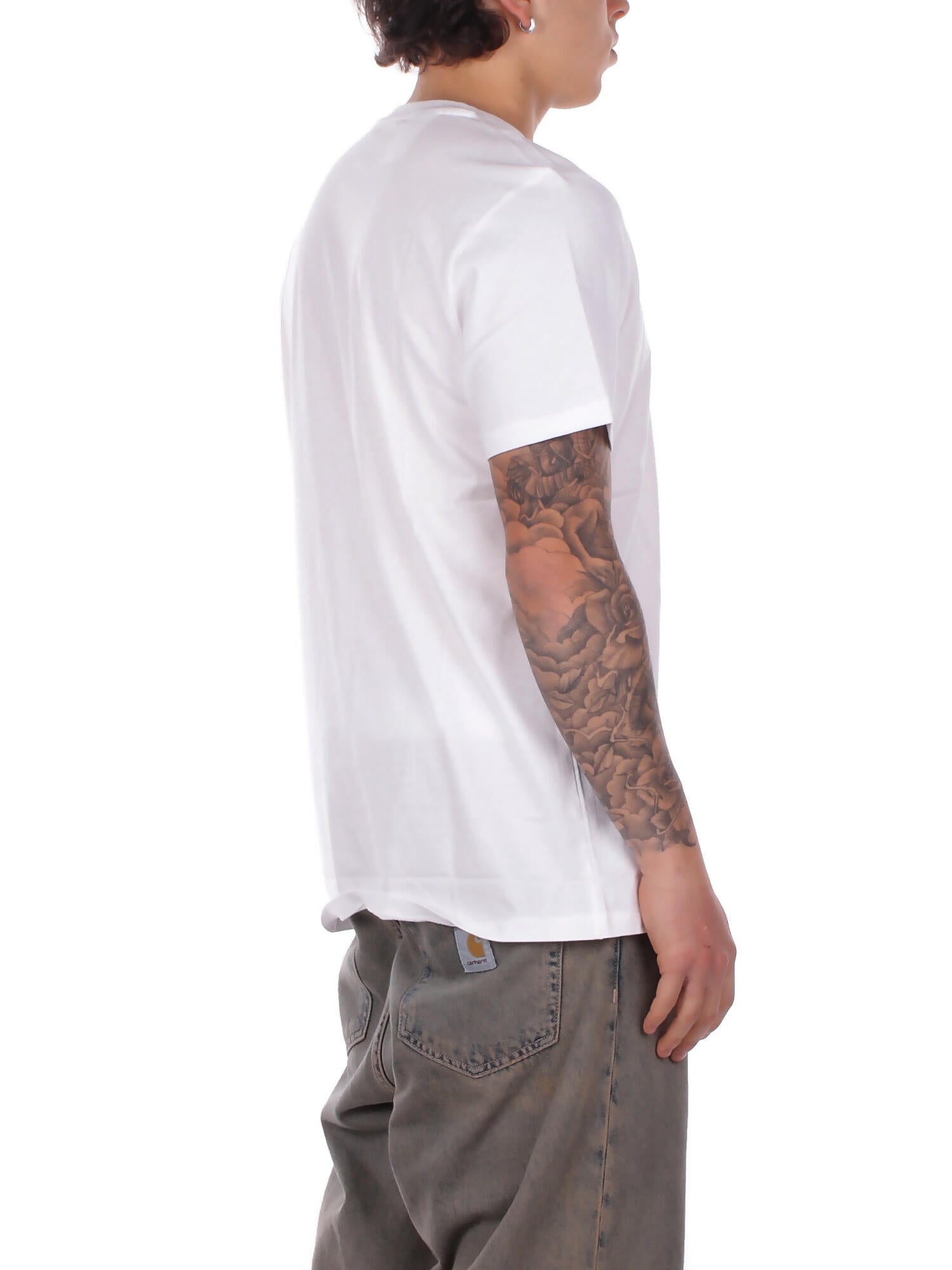 RALPH LAUREN Uomo T-shirt 714844756 005 S\s crew sleep top White navy