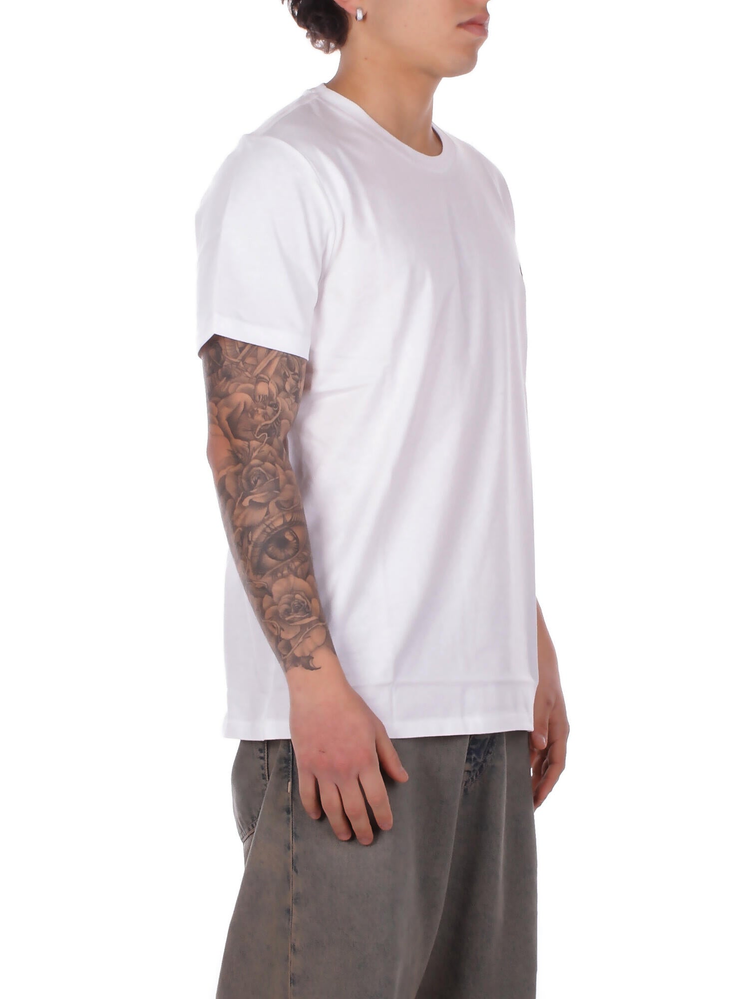 RALPH LAUREN Uomo T-shirt 714844756 005 S\s crew sleep top White navy