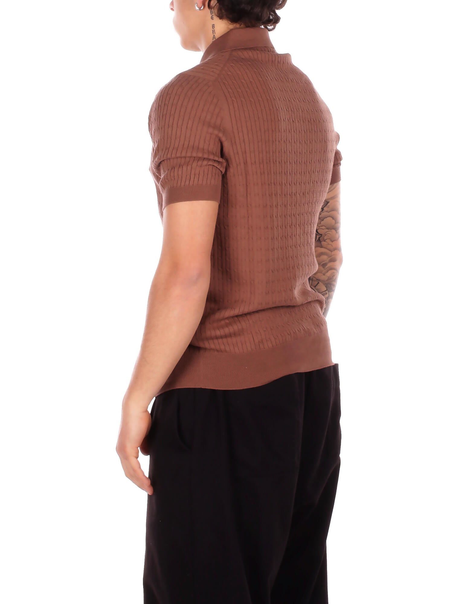 Image of TAGLIATORE Uomo Polo KARTGSE2601 168 Polo abito Marrone