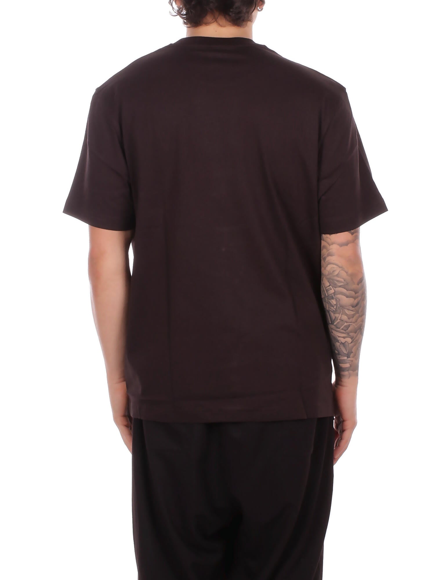 Image of LACOSTE Uomo T-shirt TH7318 3LA Tee shirt Marrone