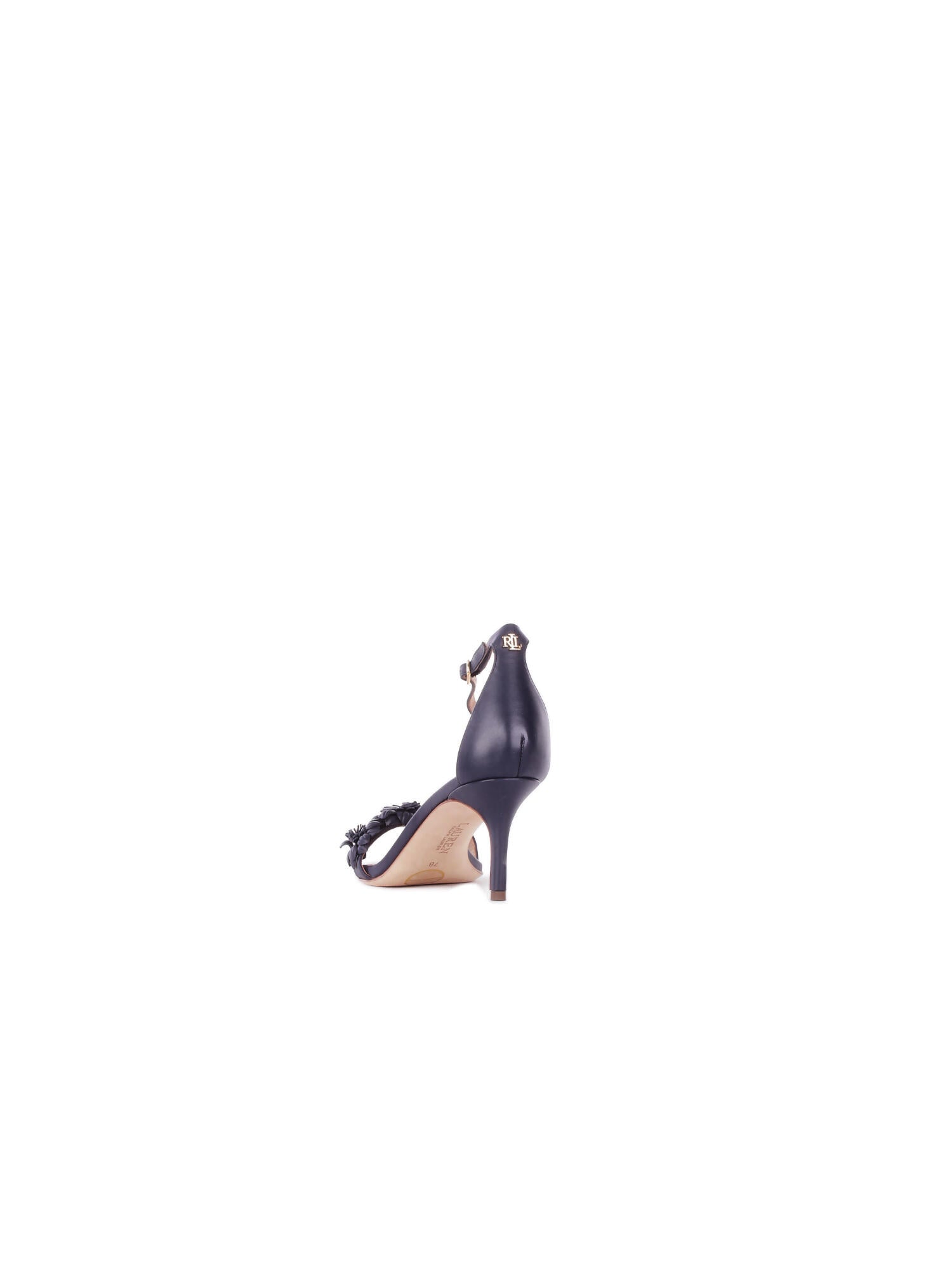 RALPH LAUREN Donna Sandali 802P10640 002 Allie m flwr sandals heel Navy