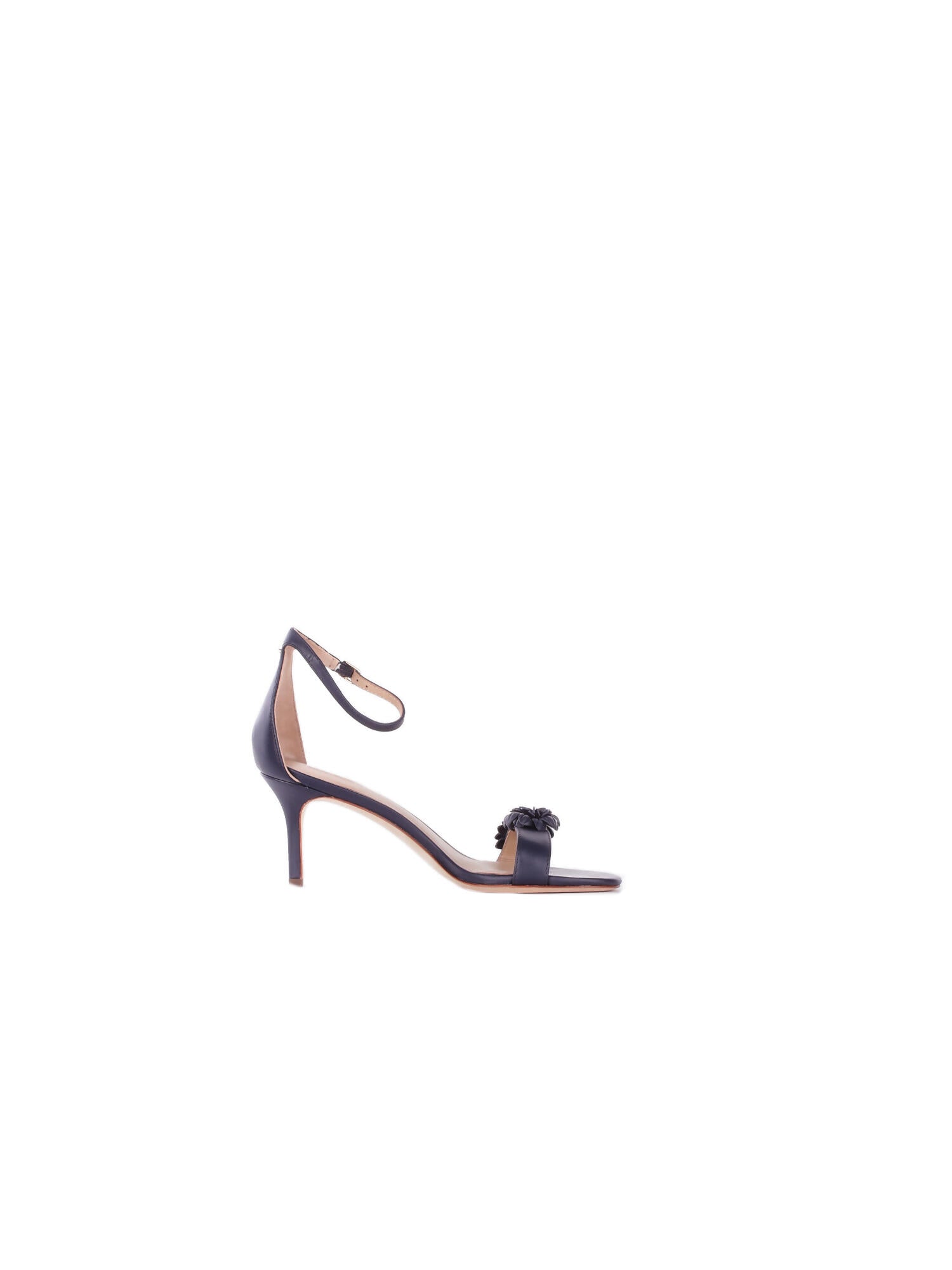 Image of RALPH LAUREN Donna Sandali 802P10640 002 Allie m flwr sandals heel Navy