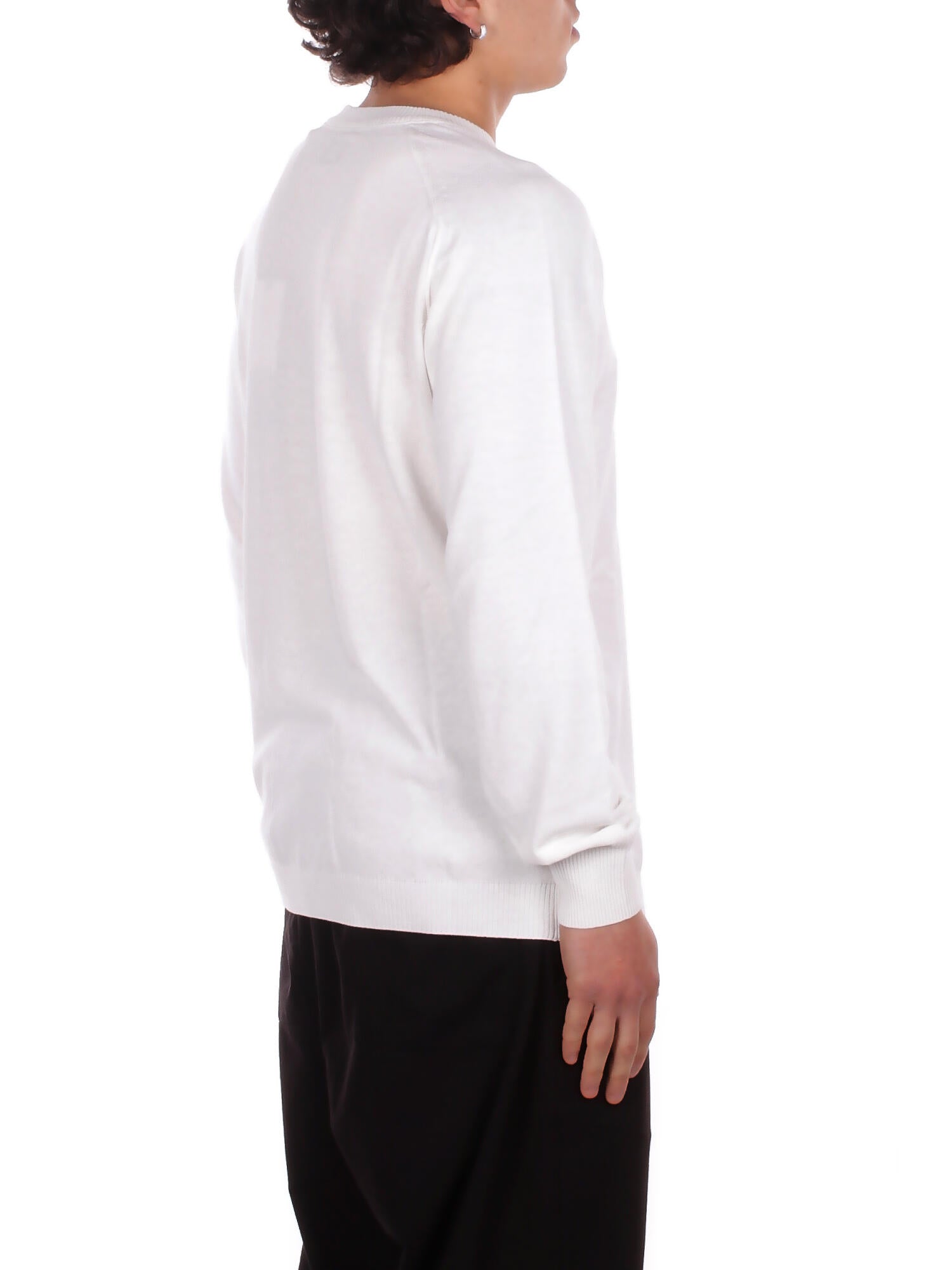 CP COMPANY Uomo Maglia 20CMKN105A006323O 103 Cotton crepe crewneck lens swe White