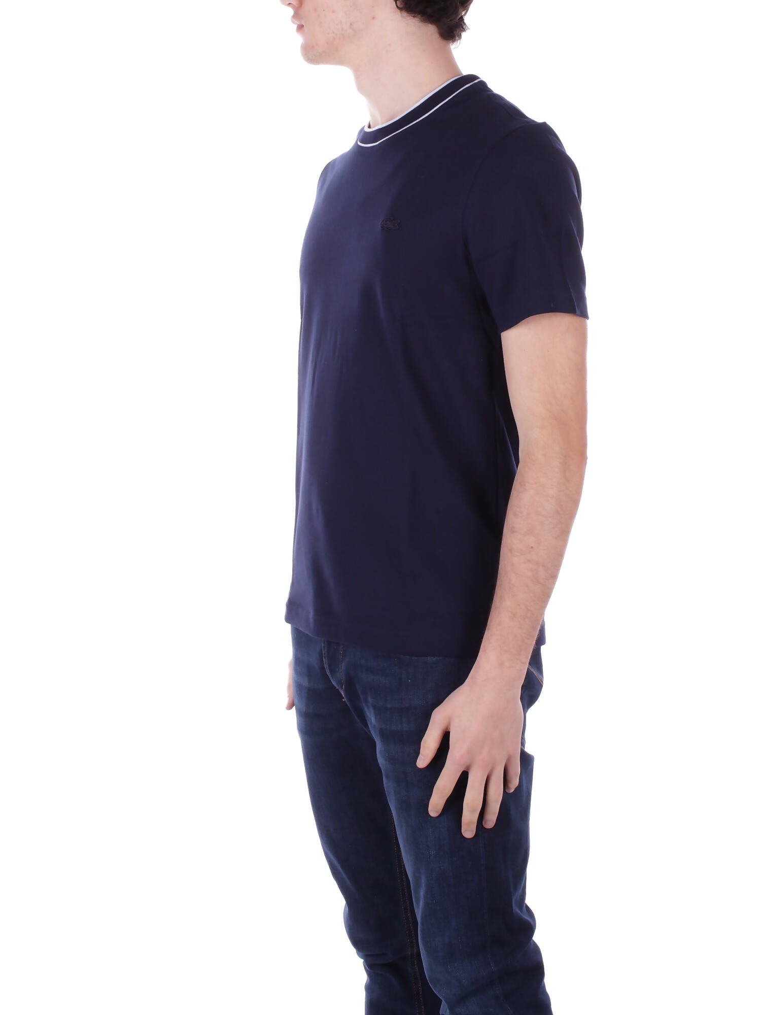 Image of LACOSTE Uomo Maglia TH8174 166 Tee shirt Blu