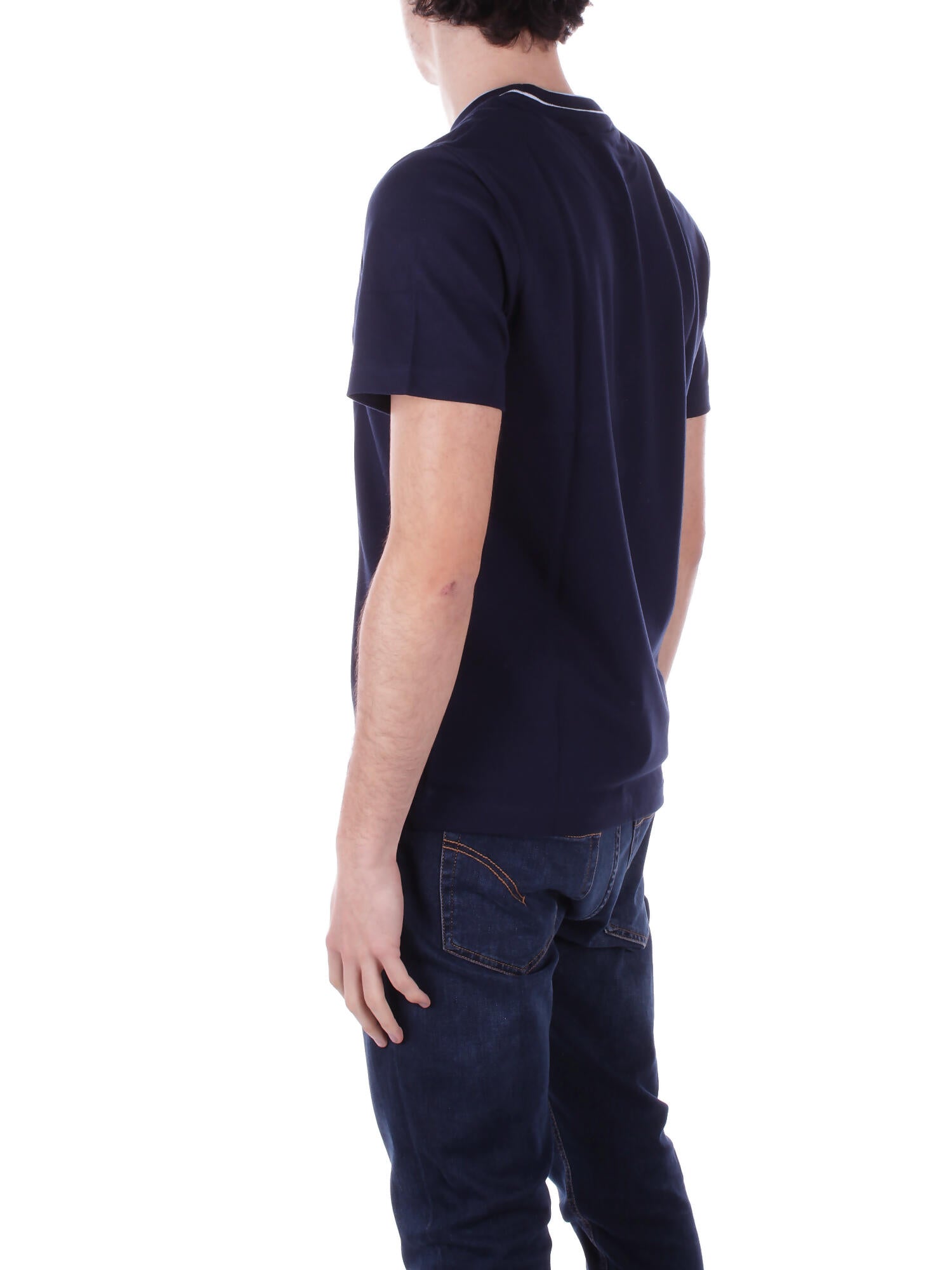 LACOSTE Uomo Maglia TH8174 166 Tee shirt Blu