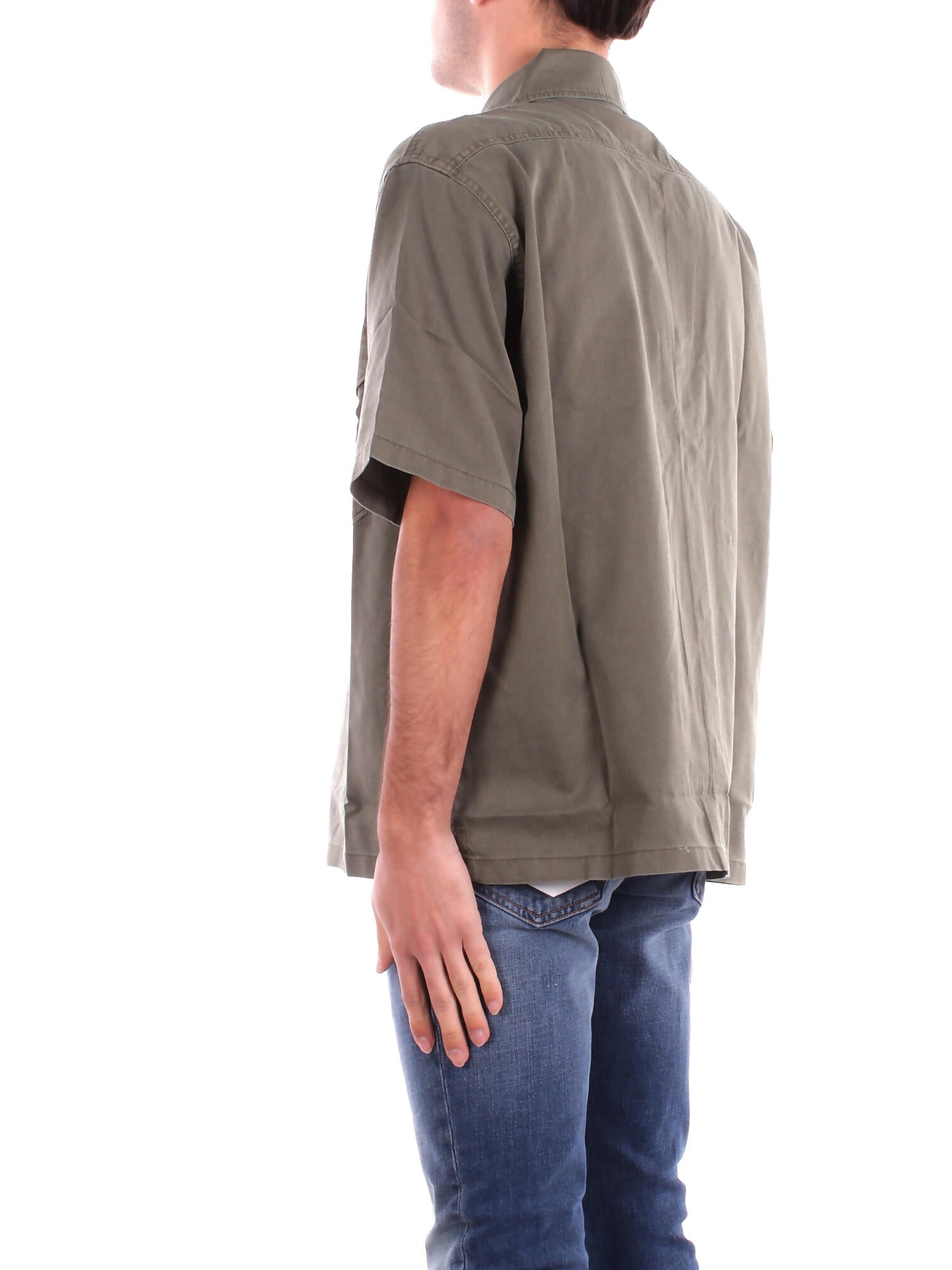 DICKIES Uomo Camicia DK0A4Z7Q MGR1 Unionville gd work shirt ss mi Verde militare