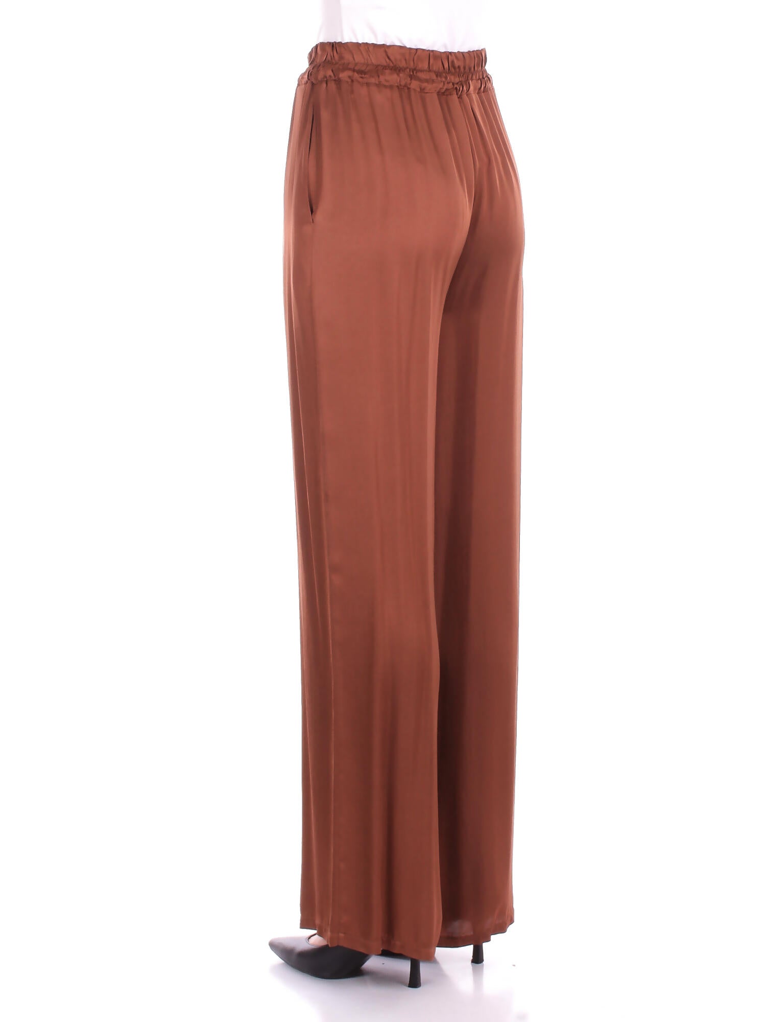 Image of MANILA GRACE Donna Pantalone P052VU MD489 Pantalone doppio fas Terra