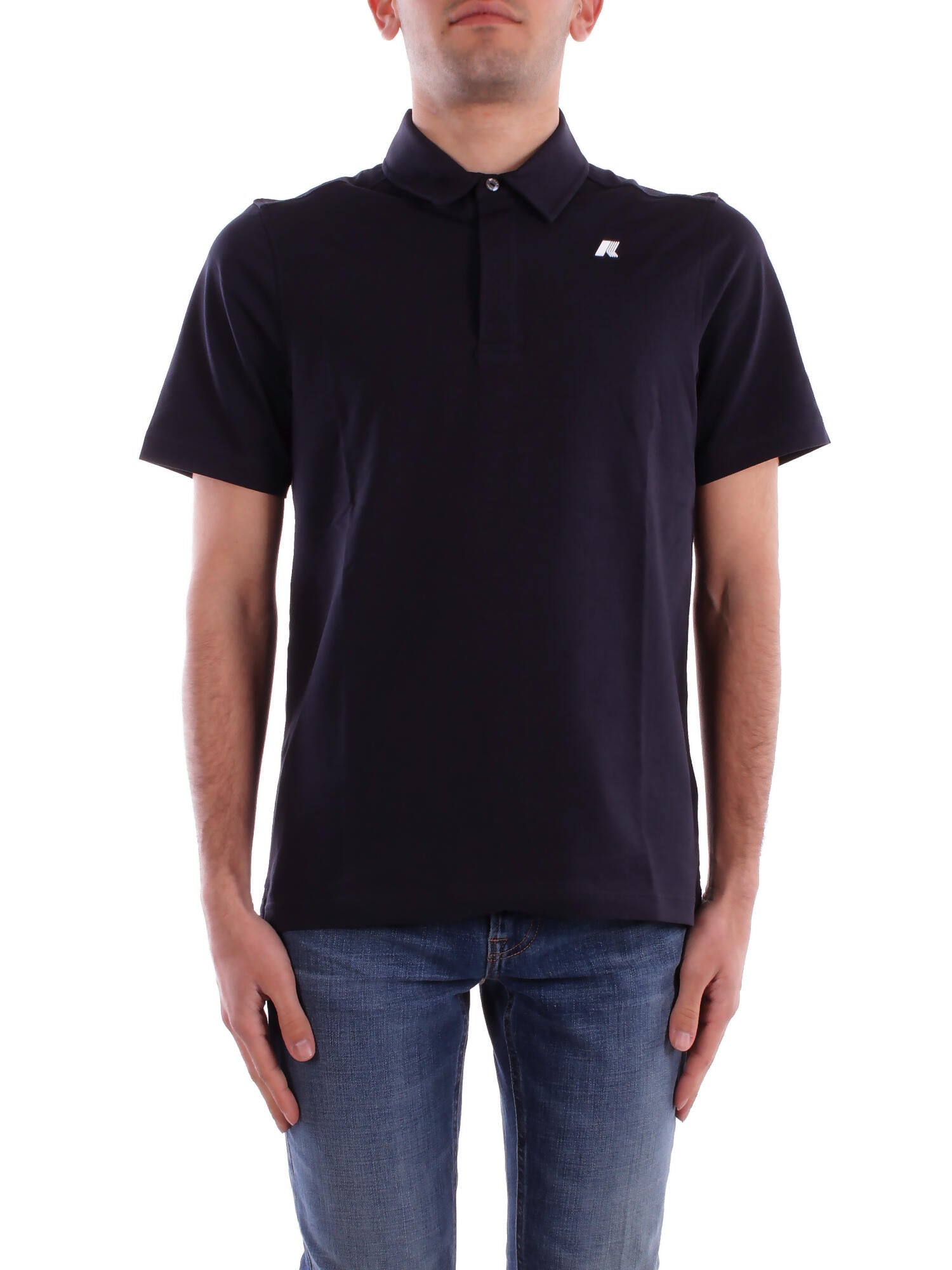 Image of KWAY Uomo Polo K61419W K89 Vincelle light stretch Blu depth