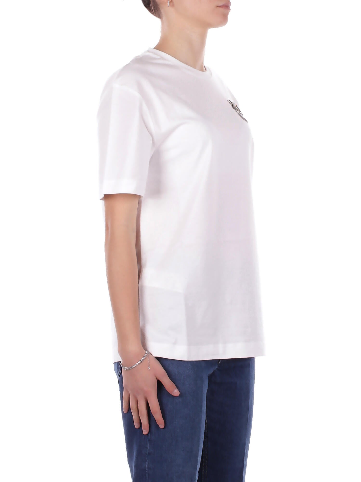 PINKO Donna T-shirt 105526A33F Z05 Strepitoso t-shirt jersey Bianco