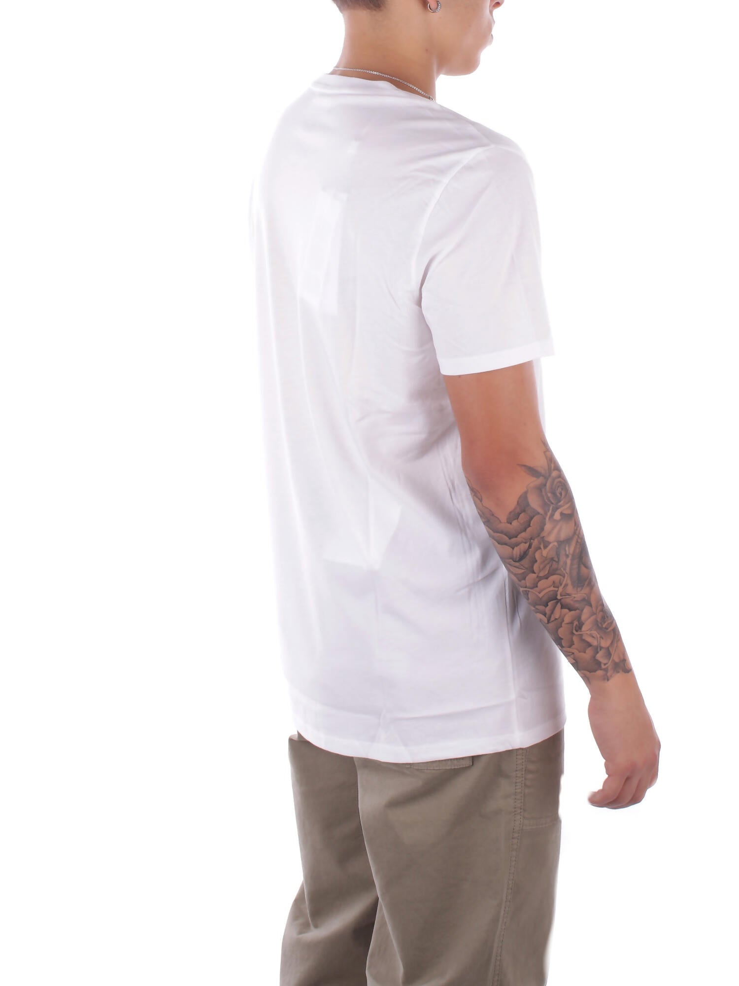 LACOSTE Uomo T-shirt TH6709 001 Tee shirt Bianco