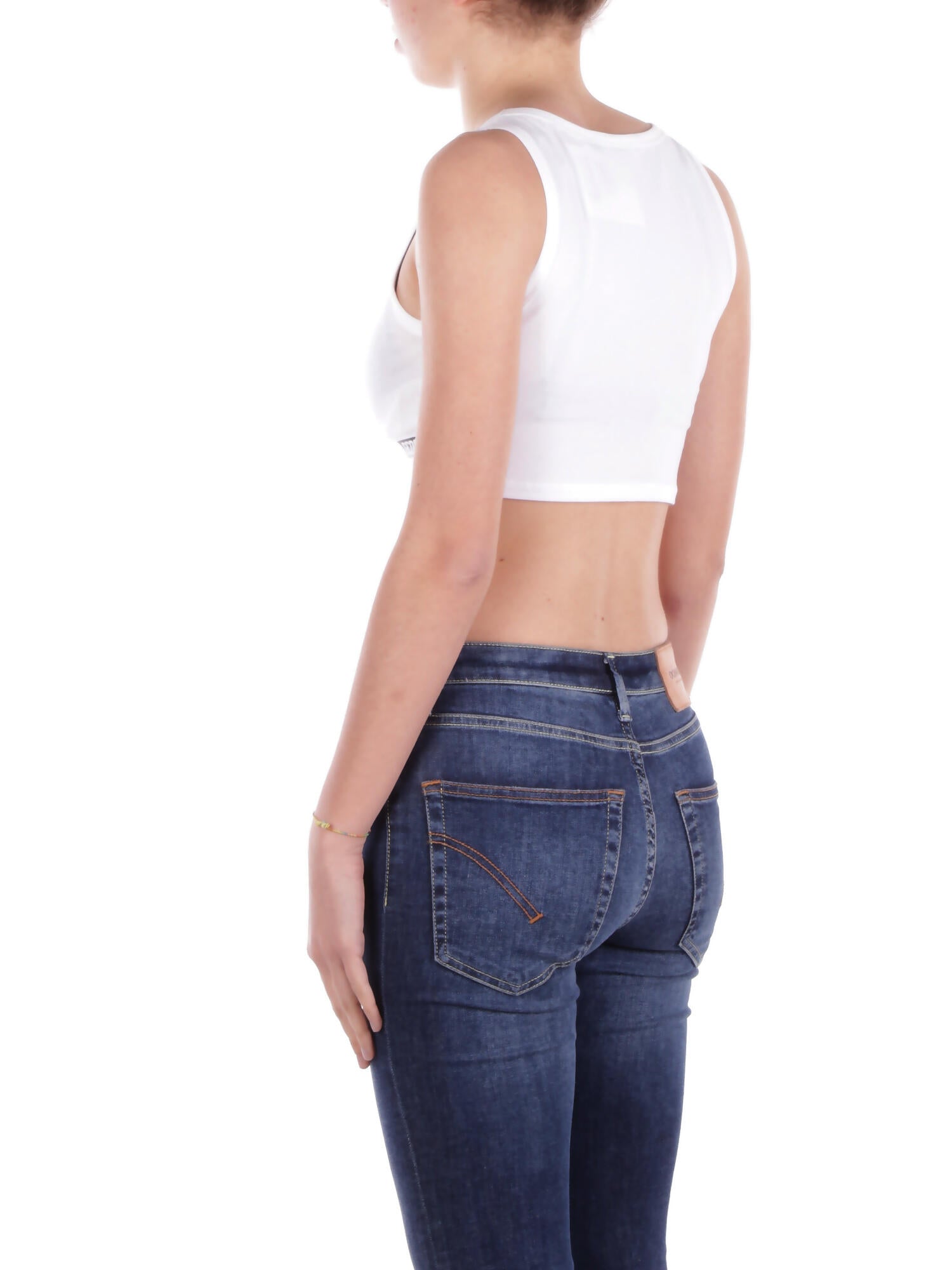 GCDS Donna Top B1EW2811UW1 10 Essentials mini top White