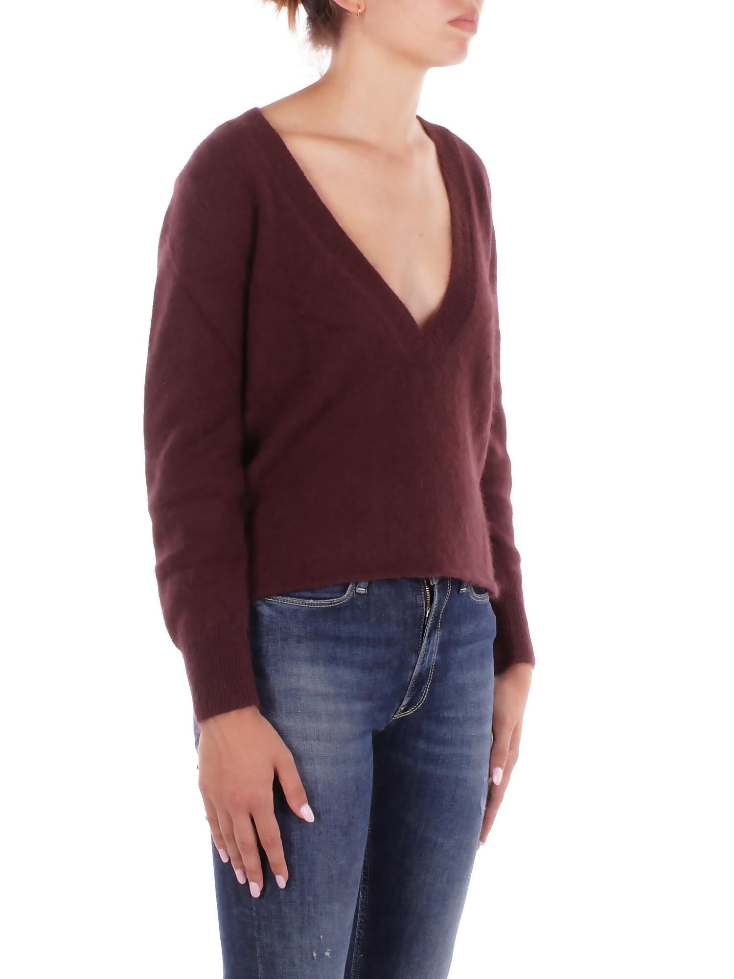 SOLOTRE Donna Maglia M3F0080 FU69S FONDENTE  Fondente