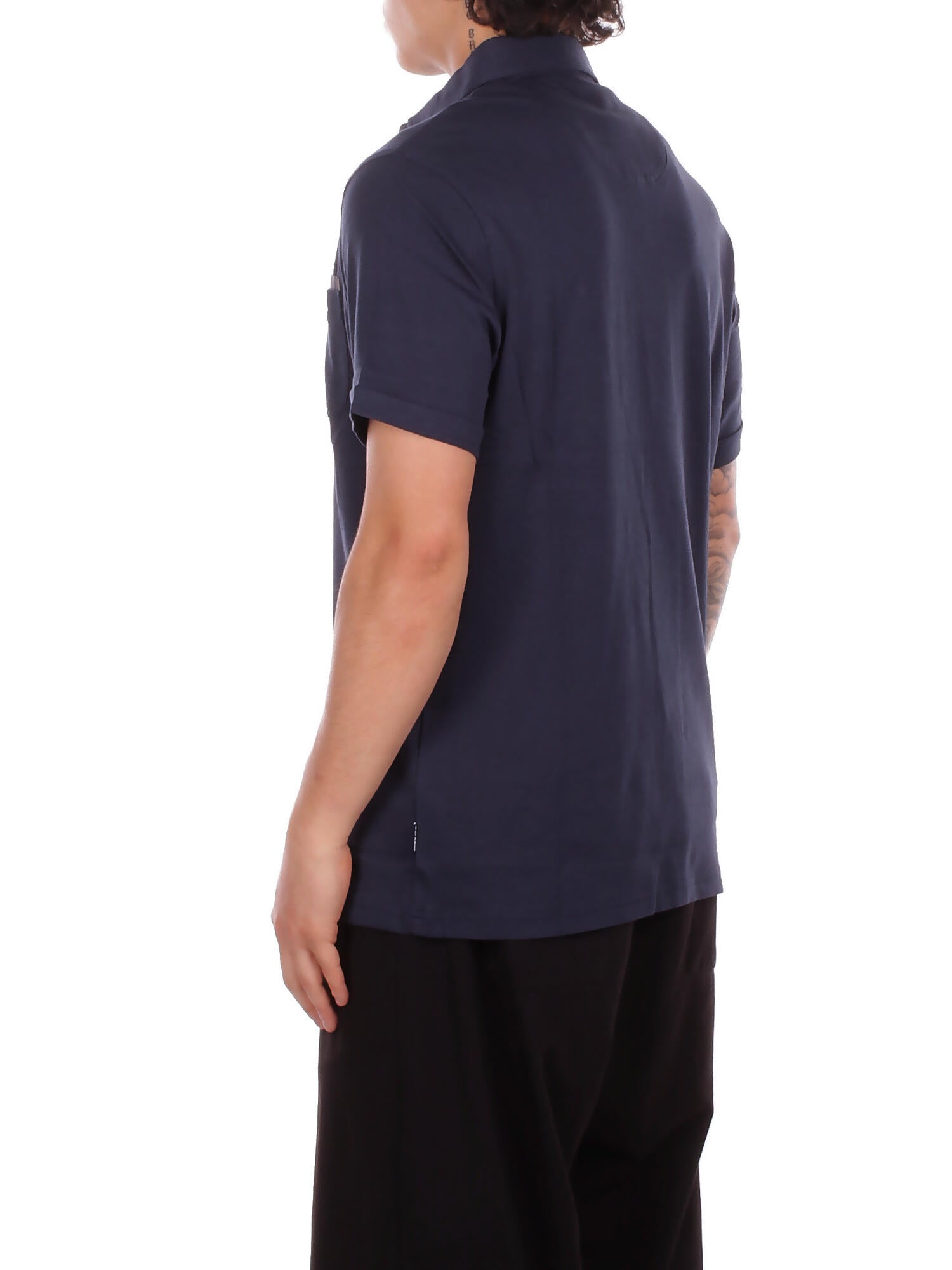 Image of BARBOUR Uomo Polo MML1496 NY91 Premium corpatch tailored polo Navy