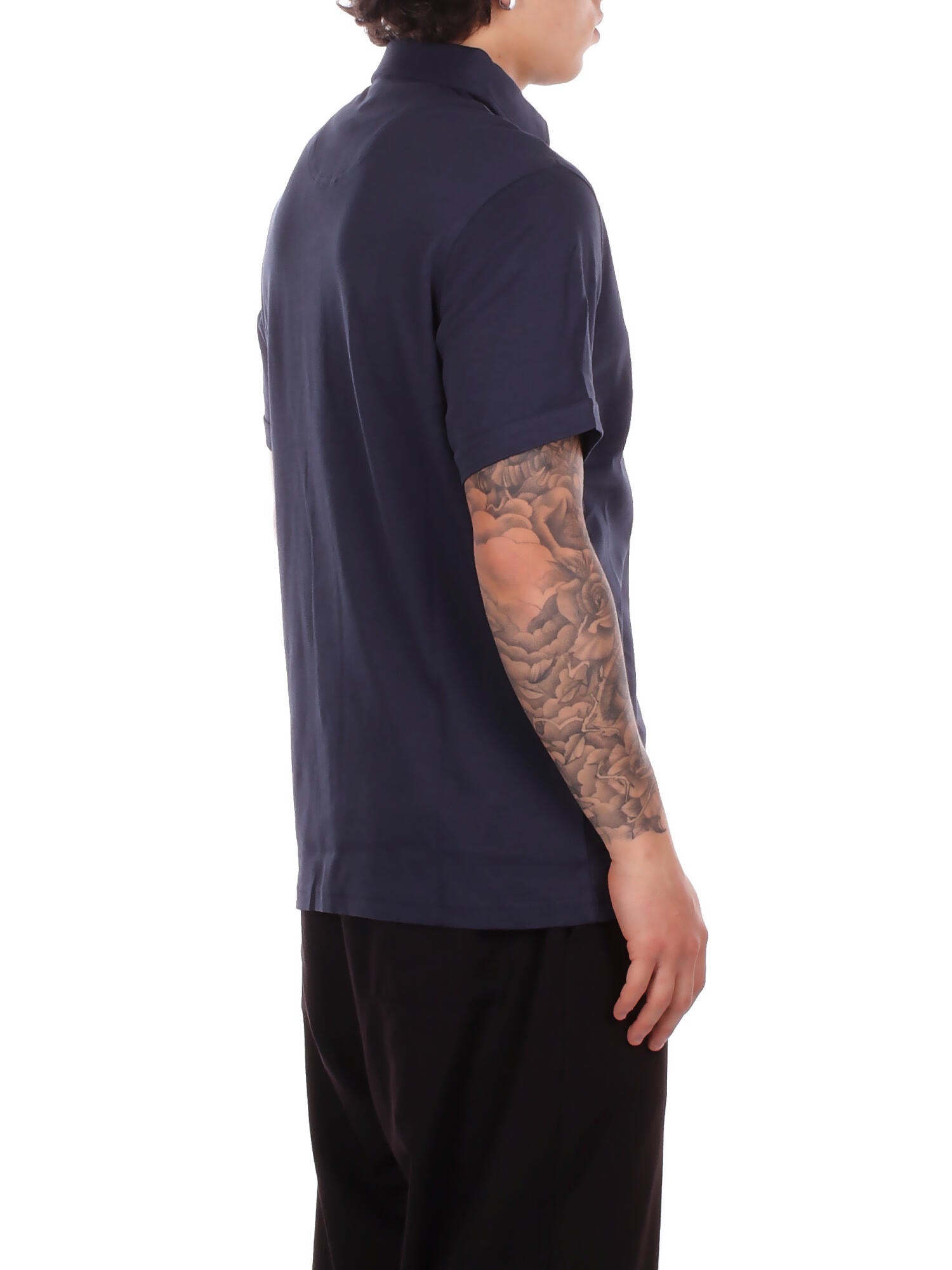 BARBOUR Uomo Polo MML1496 NY91 Premium corpatch tailored polo Navy