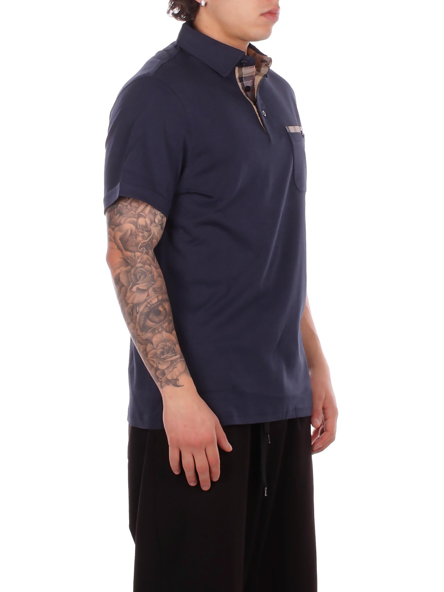 Image of BARBOUR Uomo Polo MML1496 NY91 Premium corpatch tailored polo Navy