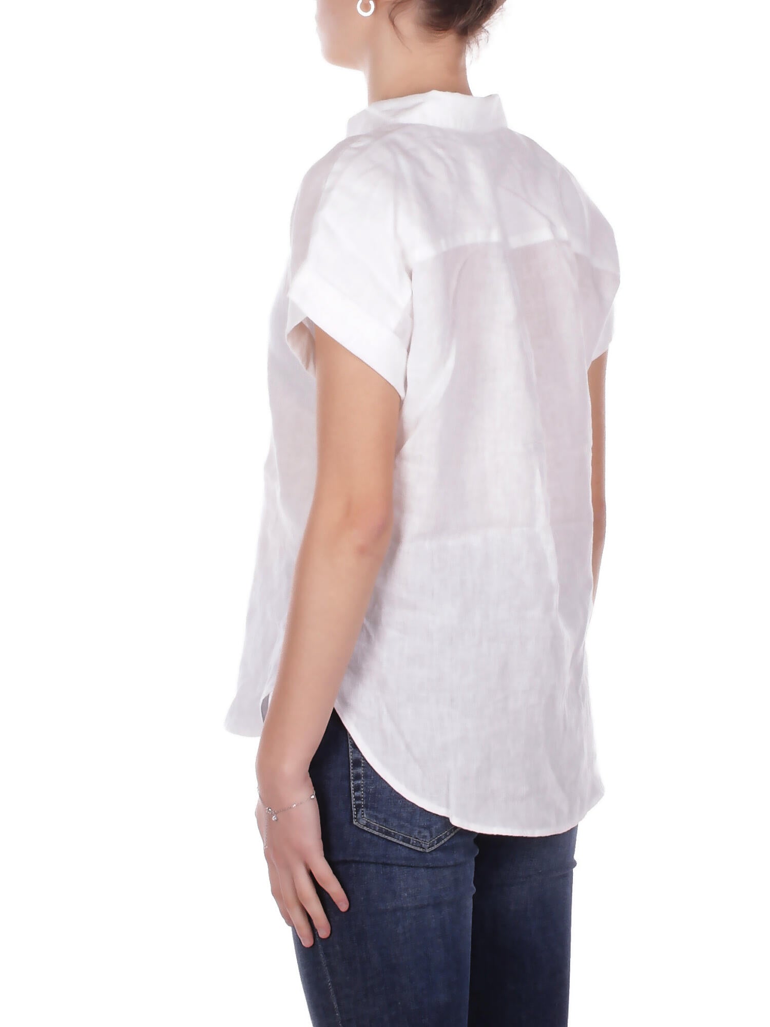RALPH LAUREN Donna Camicia 200699152 001 Broono short sleeve shirt White