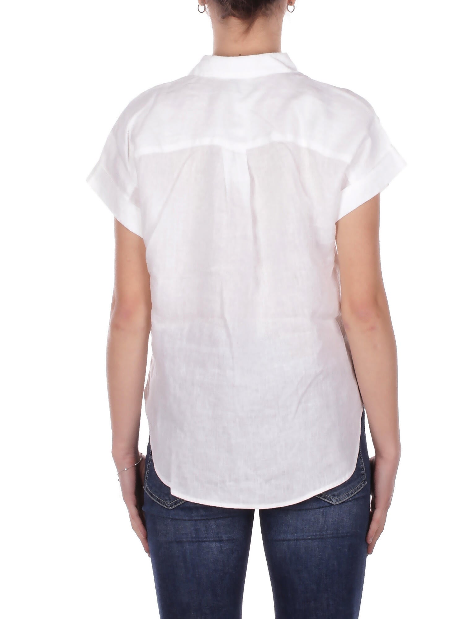 RALPH LAUREN Donna Camicia 200699152 001 Broono short sleeve shirt White