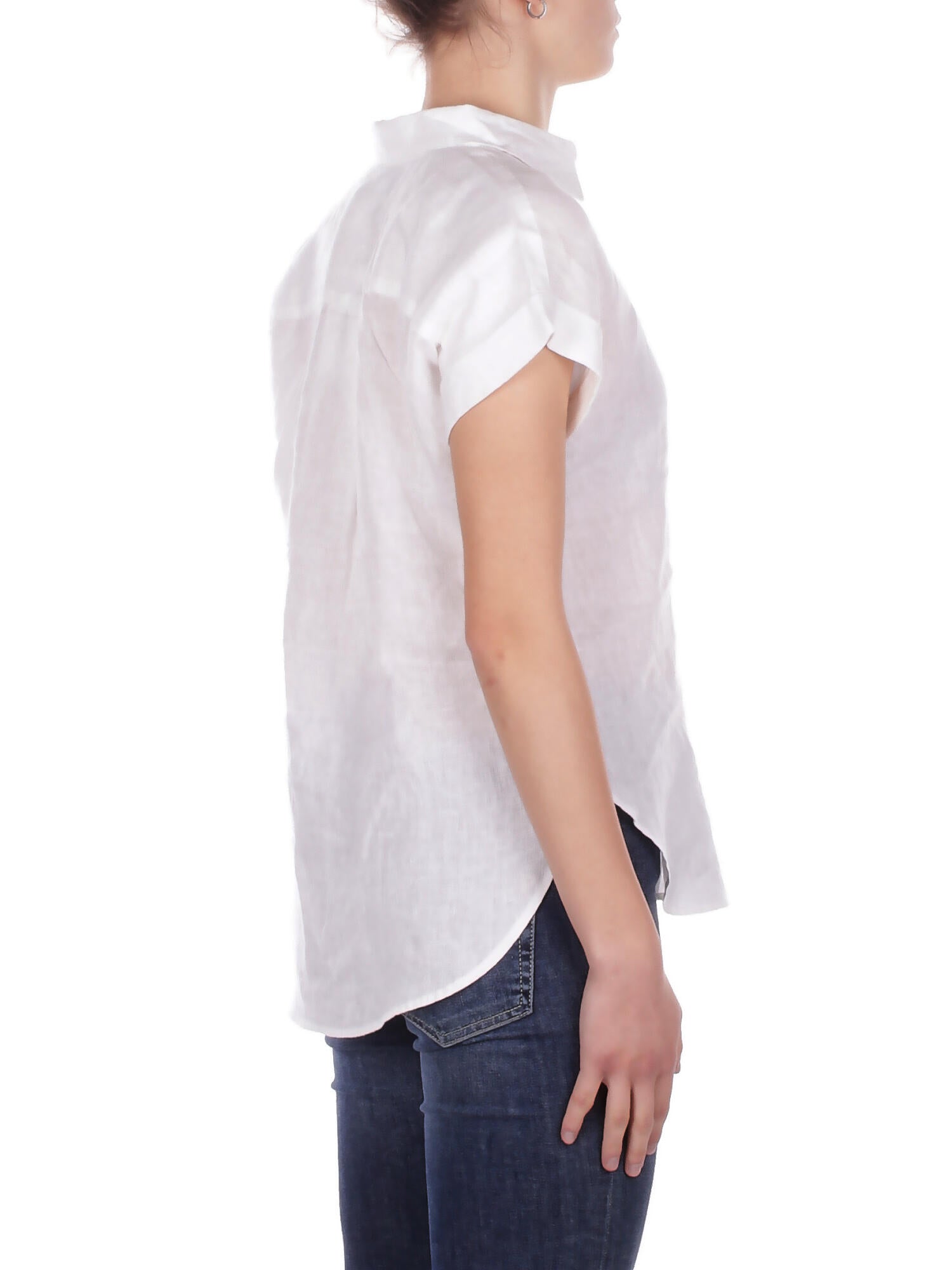 RALPH LAUREN Donna Camicia 200699152 001 Broono short sleeve shirt White