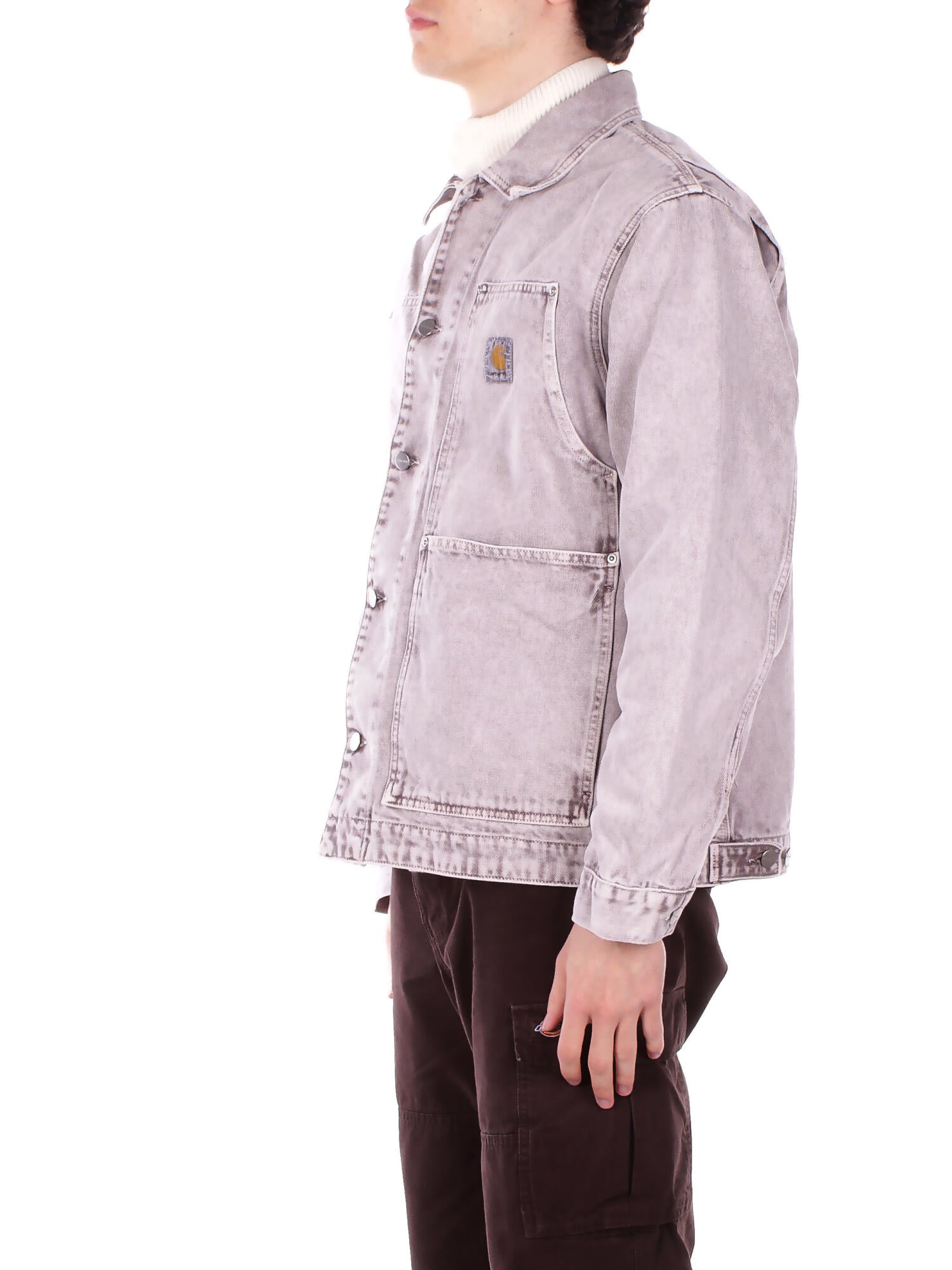 Image of CARHARTT WIP Uomo Giubbotto I036496 3IS5F Og double front jkt smithfield Gesso