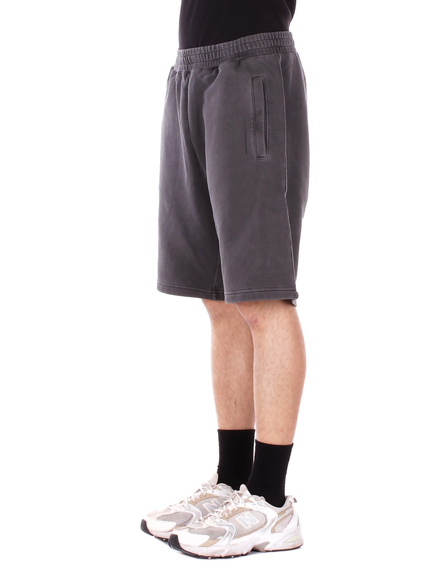 CARHARTT WIP Uomo Shorts I030130 89GD Nelson sweat short Black