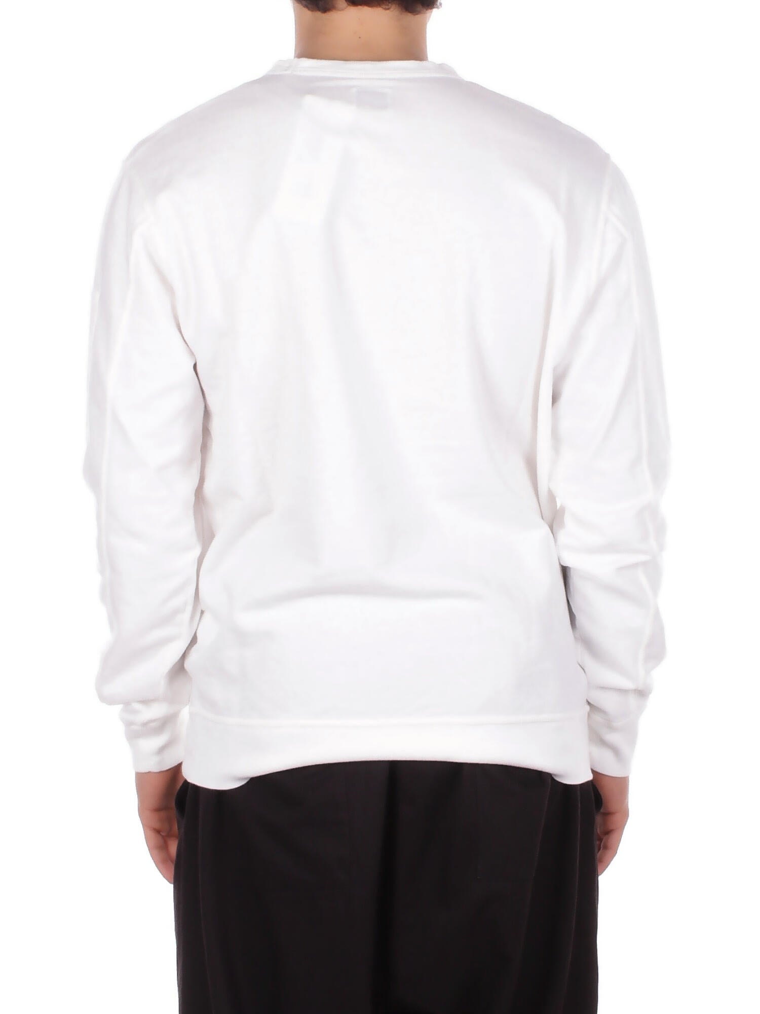 Image of CP COMPANY Uomo Felpa RCCMSS711A002246G 103 Light fleece crewneck sweatshi Gauze white