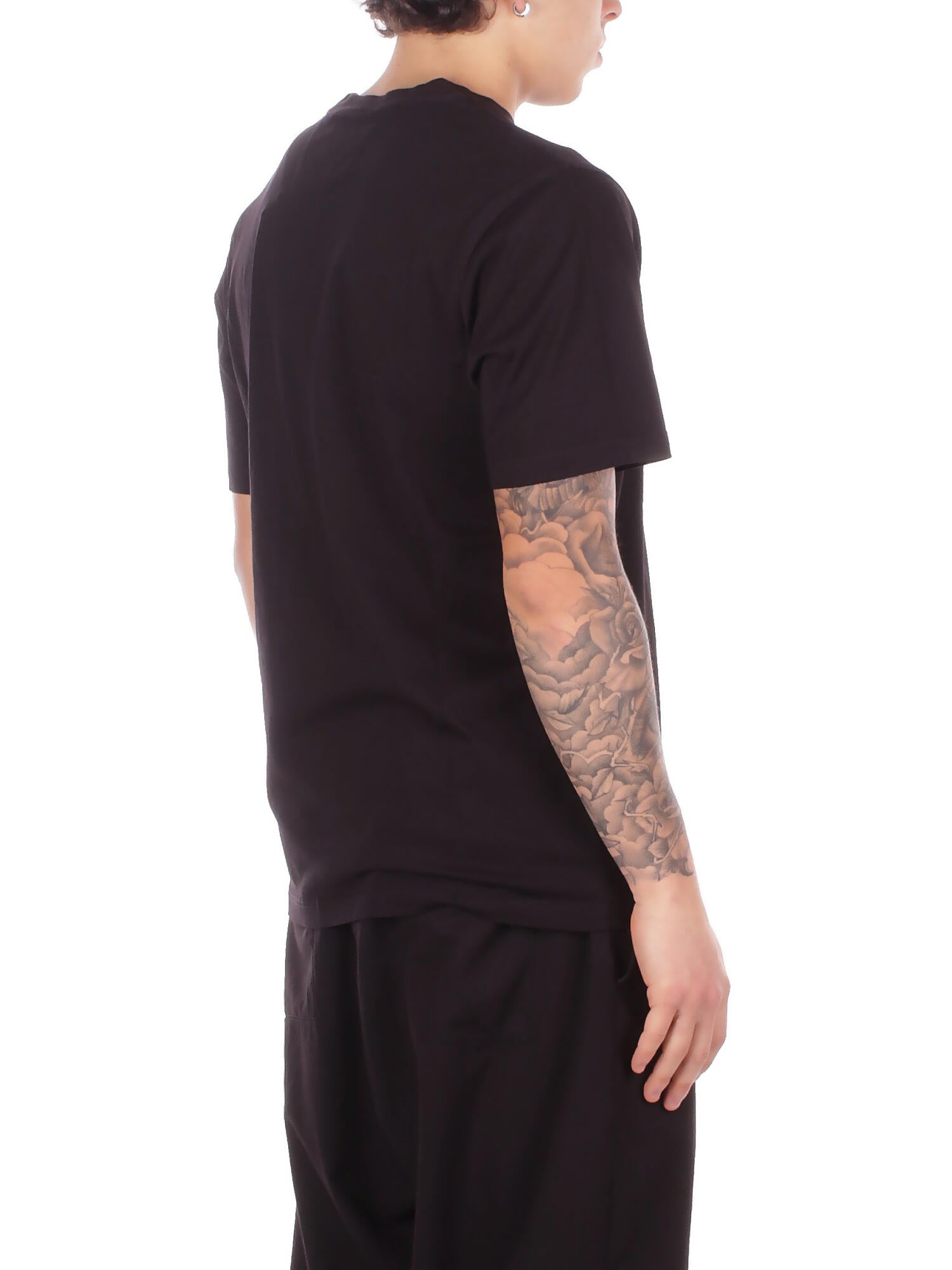 CP COMPANY Uomo T-shirt RCCMTS726A005100W 999 30/1 jersey short sleeve logo Black