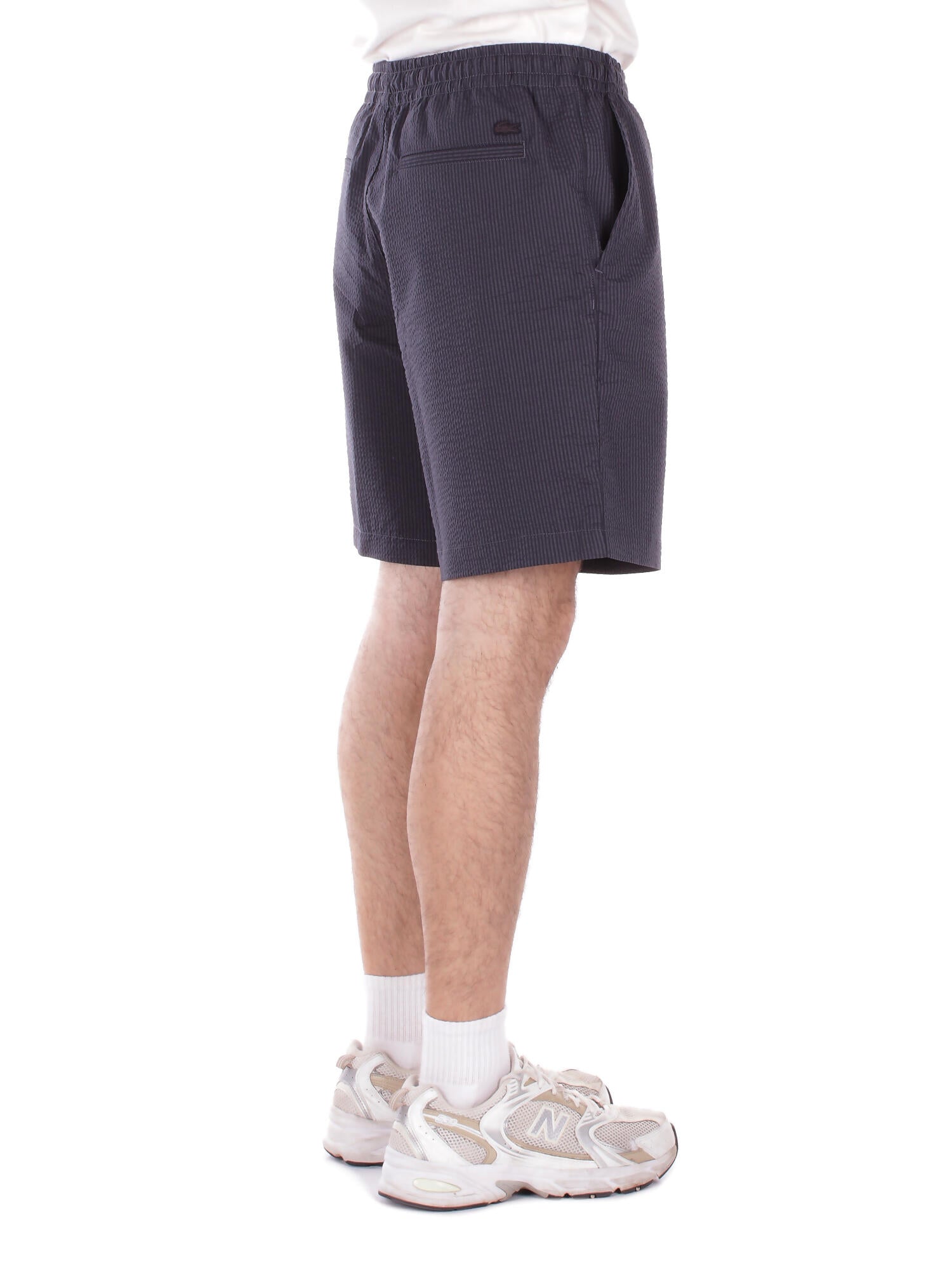 Image of LACOSTE Uomo Shorts GH1977 4CI Camicia Blu