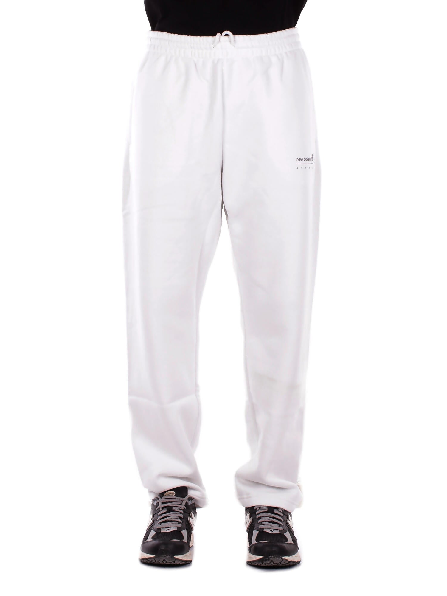 NEW BALANCE Unisex Pantalone MP53508 RFN Linear graphic fleece pant Ghiaccio