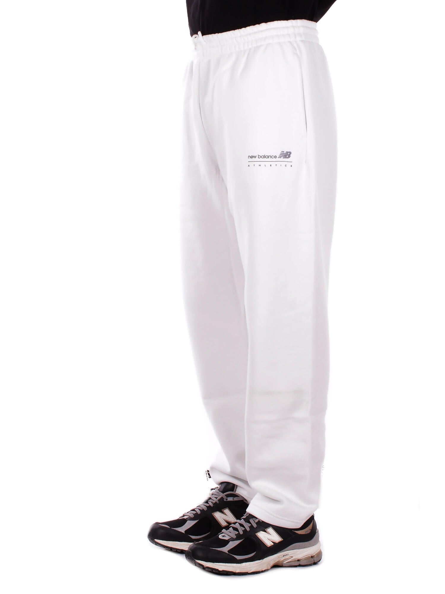 NEW BALANCE Unisex Pantalone MP53508 RFN Linear graphic fleece pant Ghiaccio