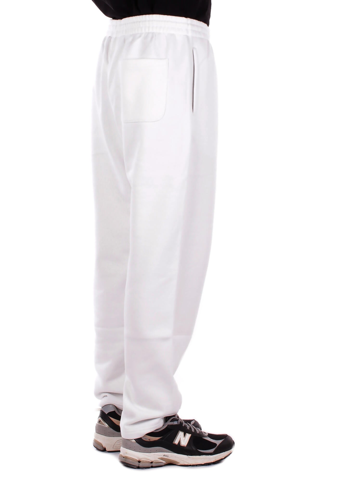 Image of NEW BALANCE Unisex Pantalone MP53508 RFN Linear graphic fleece pant Ghiaccio