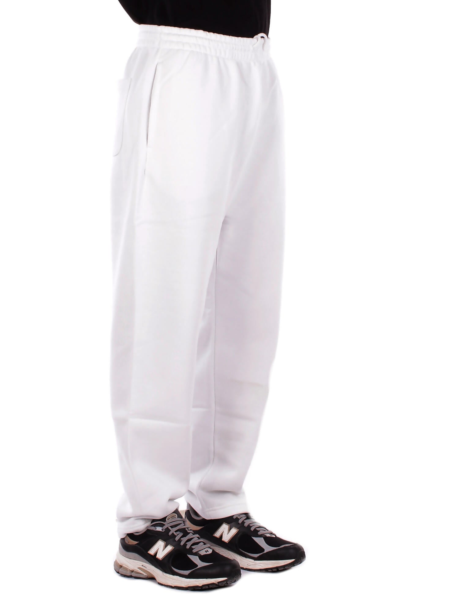 NEW BALANCE Unisex Pantalone MP53508 RFN Linear graphic fleece pant Ghiaccio