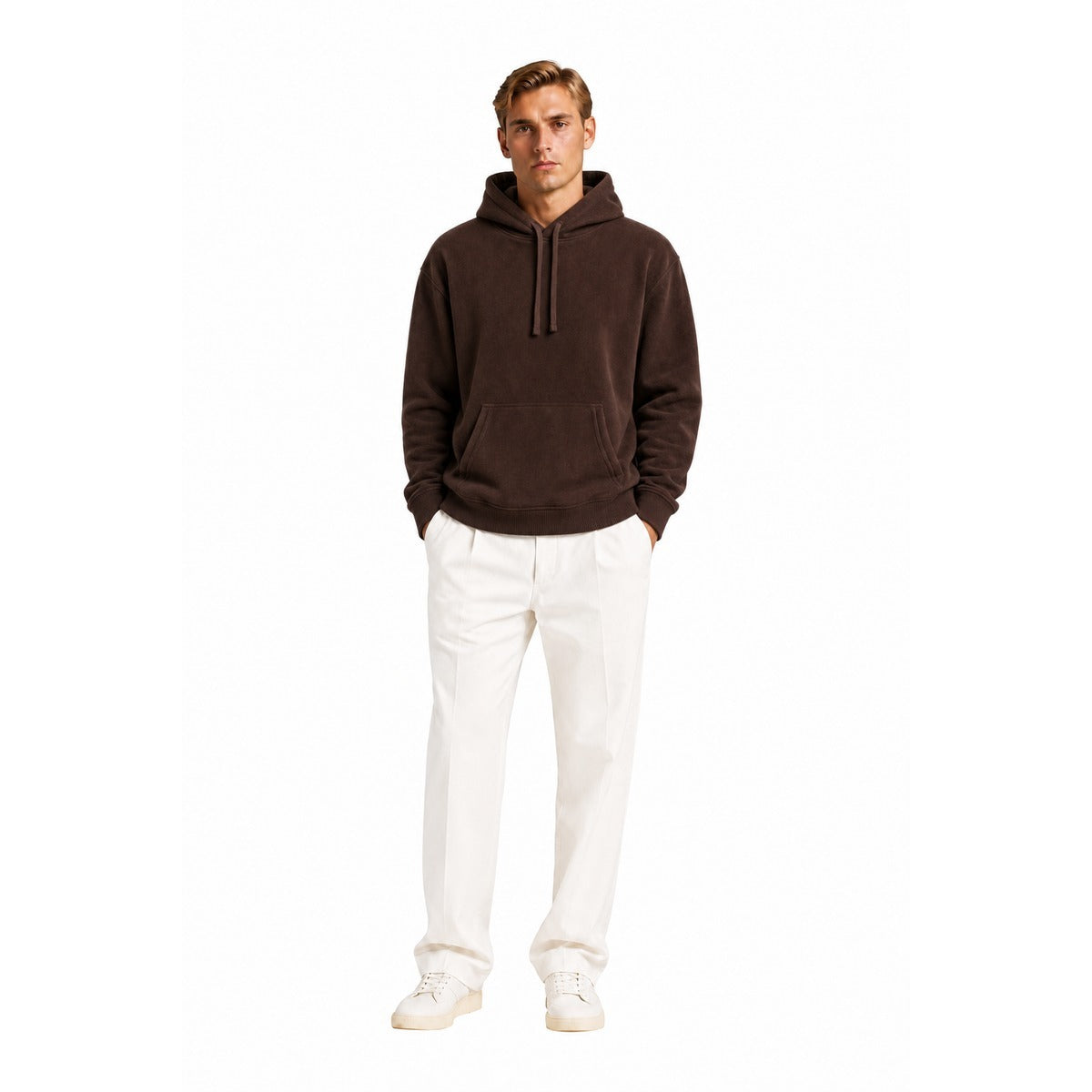 Felpa Uomo RALPH LAUREN Knit Sleep Top Marrone - Modello 714B36290 002
