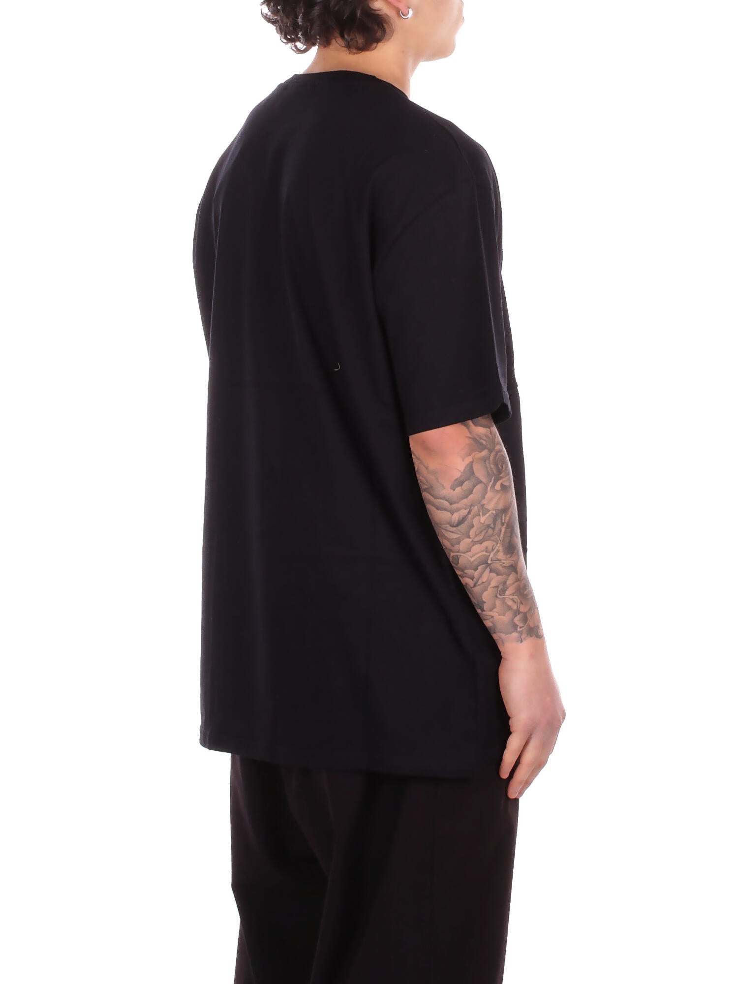 GCDS Uomo T-shirt Z0MLQC109J101 999B Band logo tonal loose ss t-shi Black